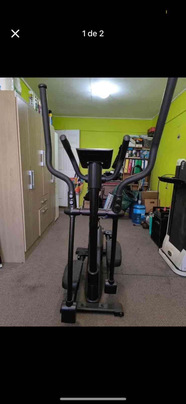 Bicicleta elíptica negra - miniatura 1