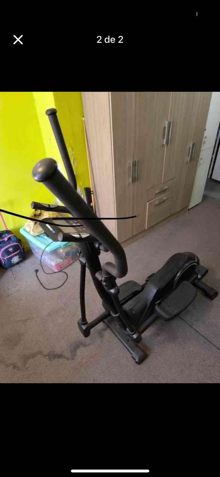 Bicicleta elíptica negra - miniatura 2