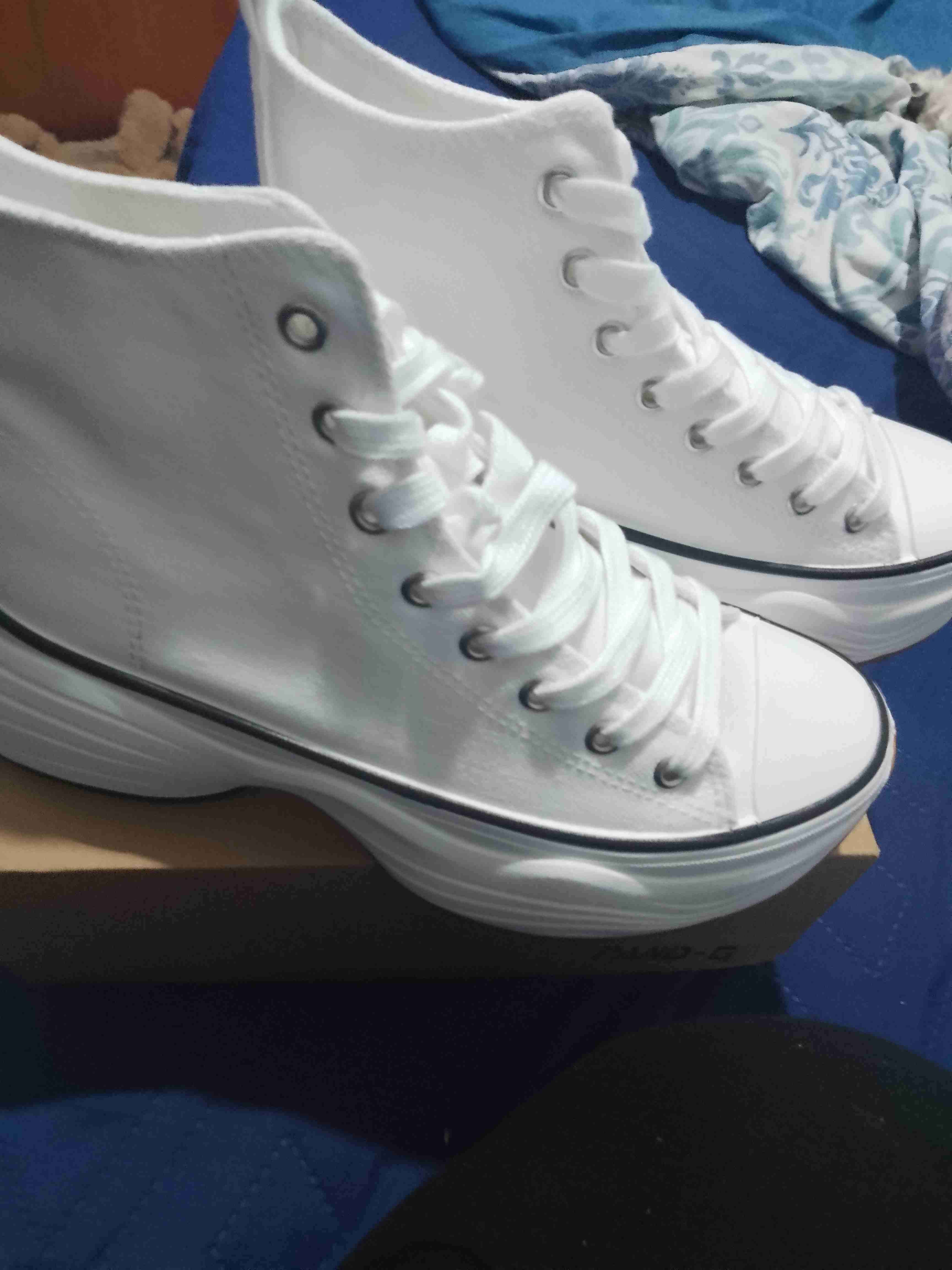 Zapatillas blancas altas - miniatura 3