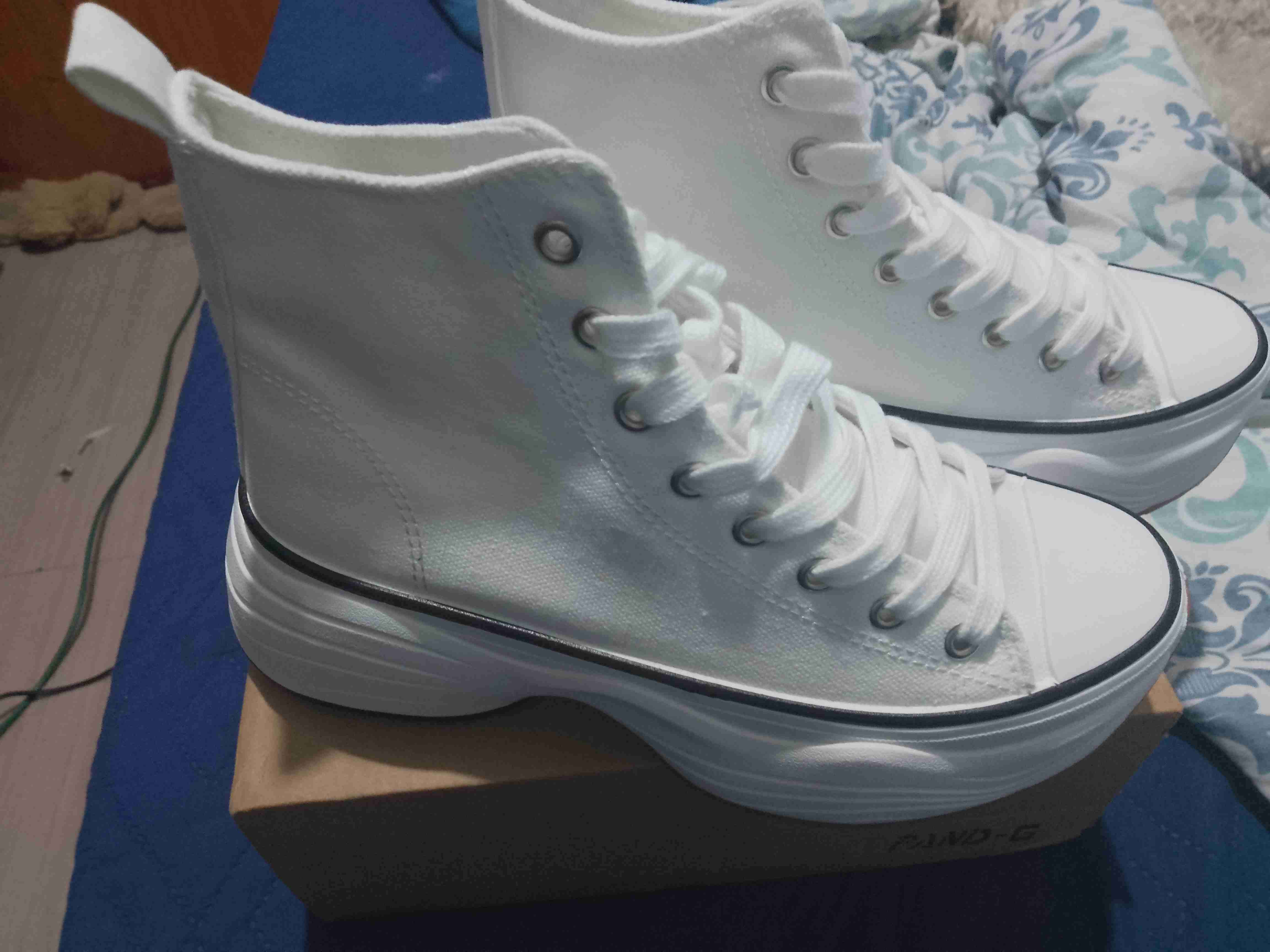 Zapatillas blancas altas - miniatura 5