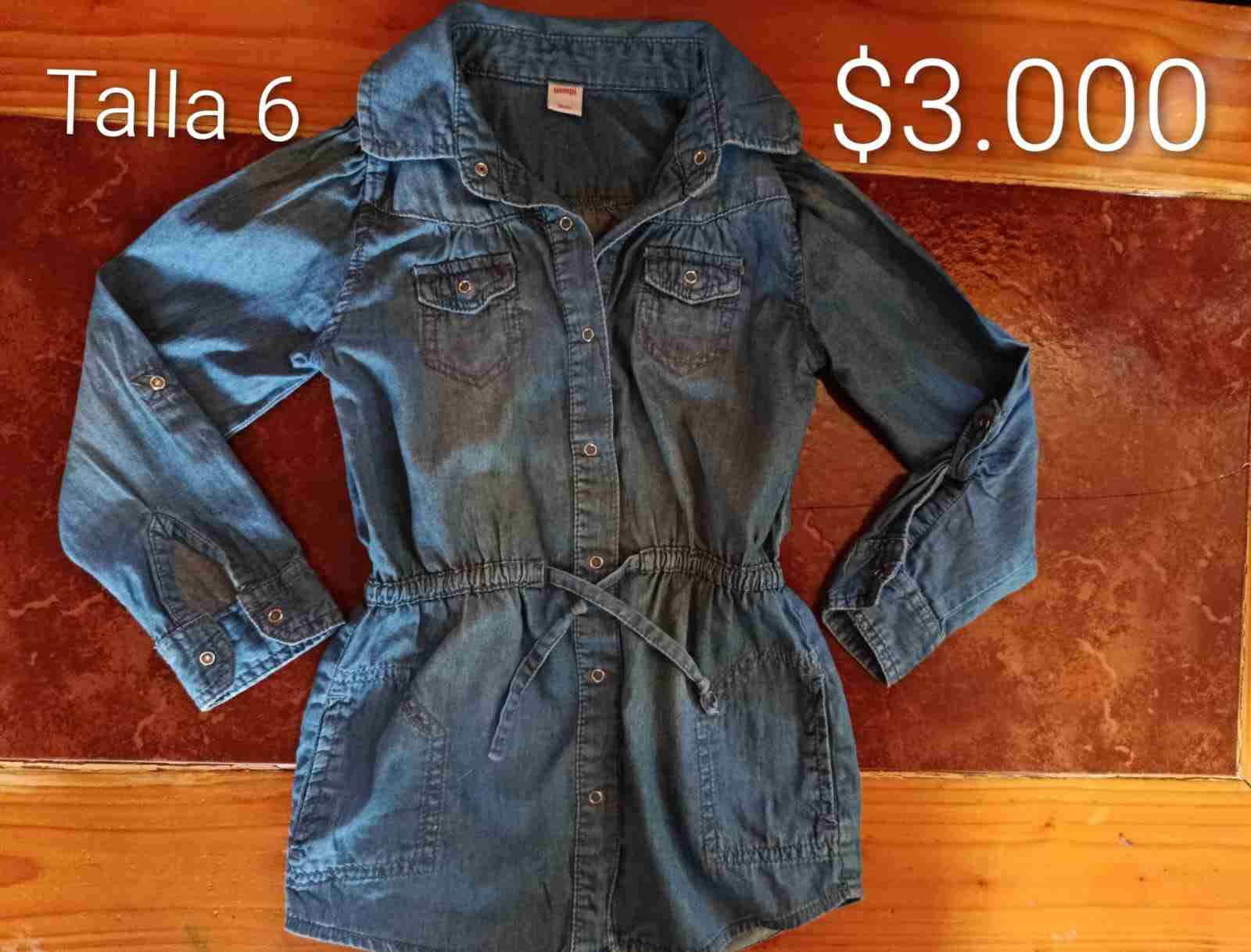 Bluza denim azul talla 6
