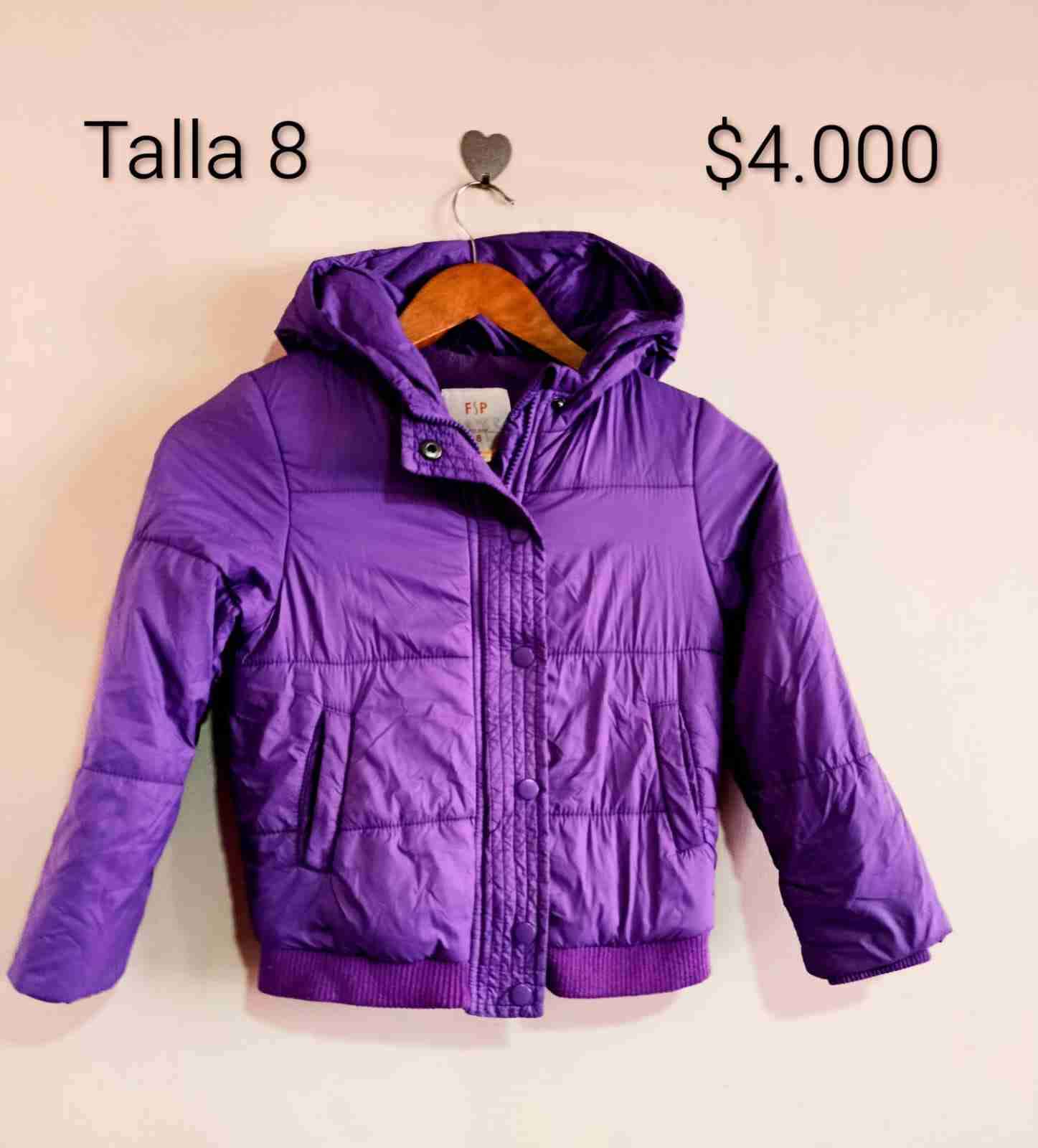 Chaqueta Morada Talla 8