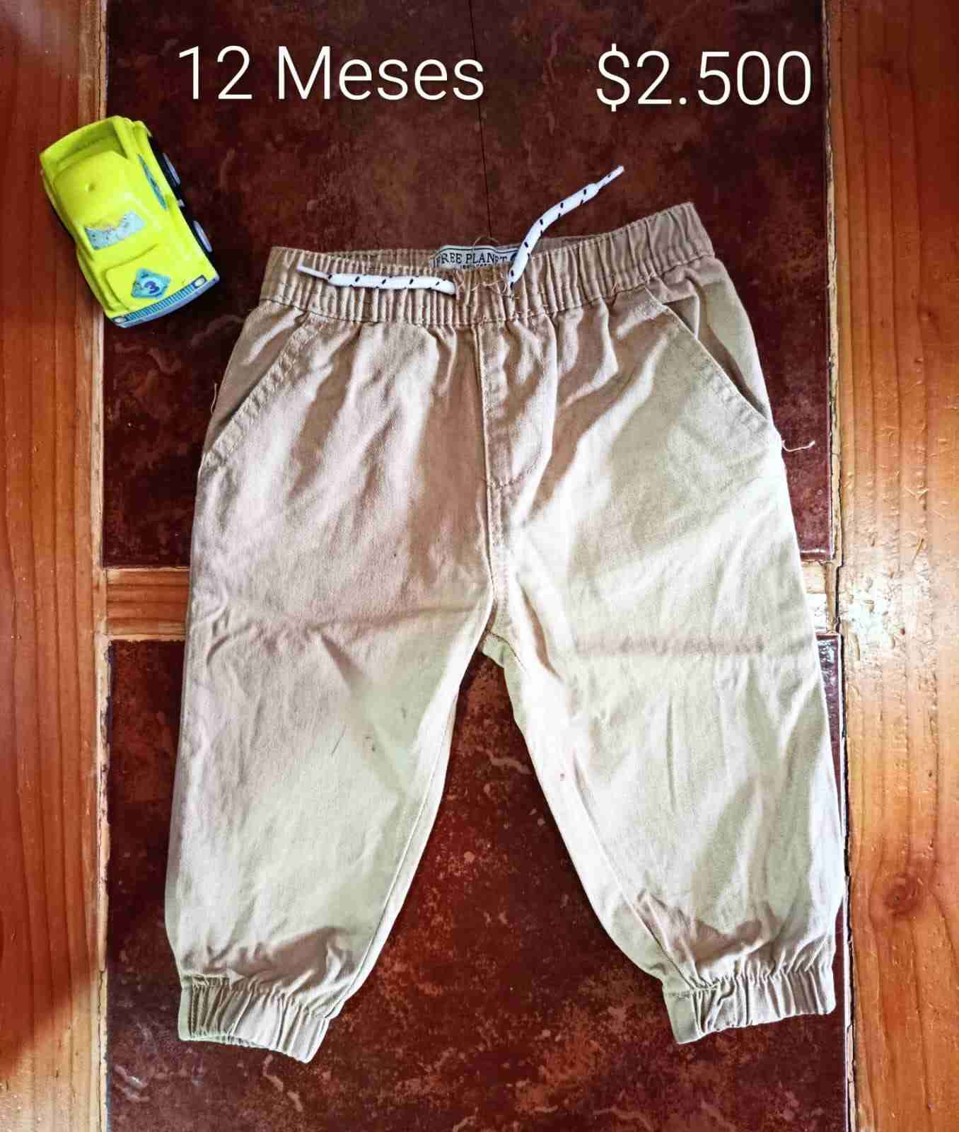 Pantalones bebé 12 meses beige