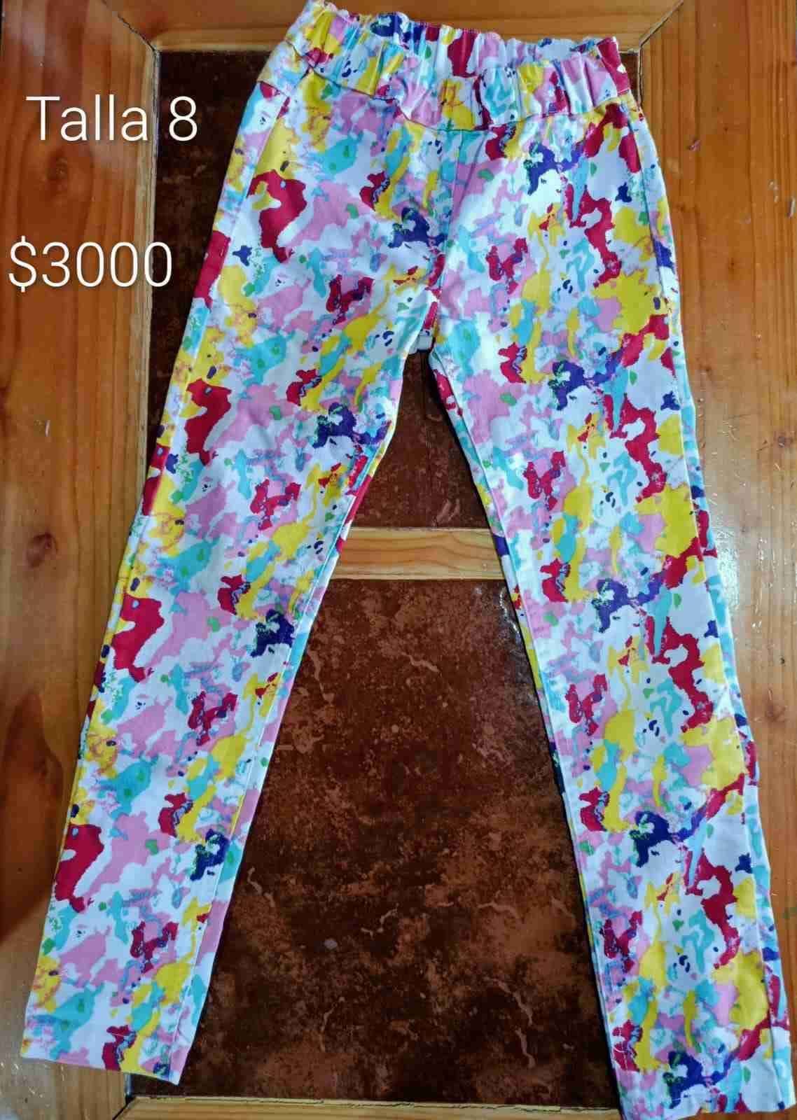 Pantalones estampados talla 8