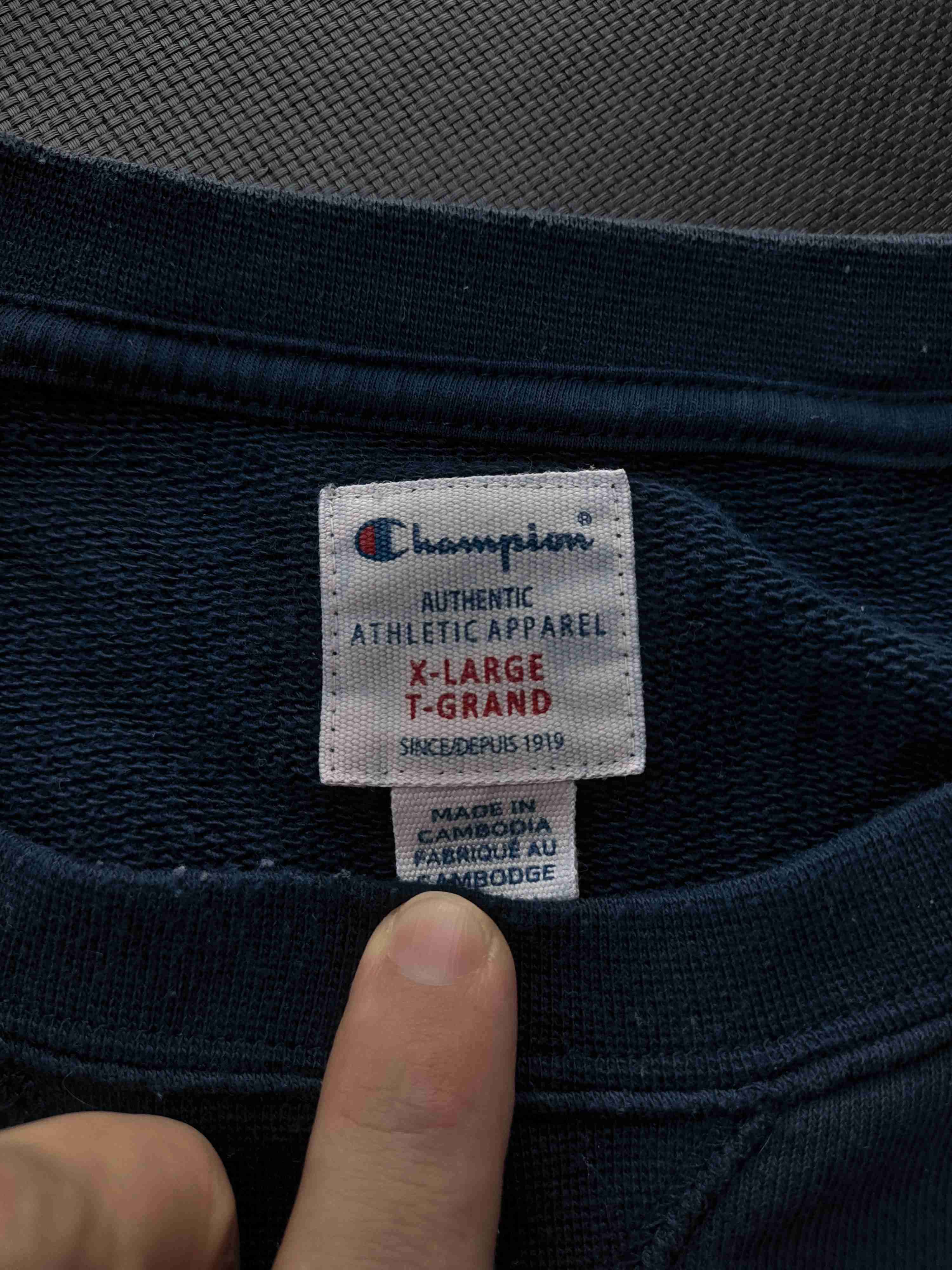 ⭐️ Polerón Champion Original Azul marino - 3