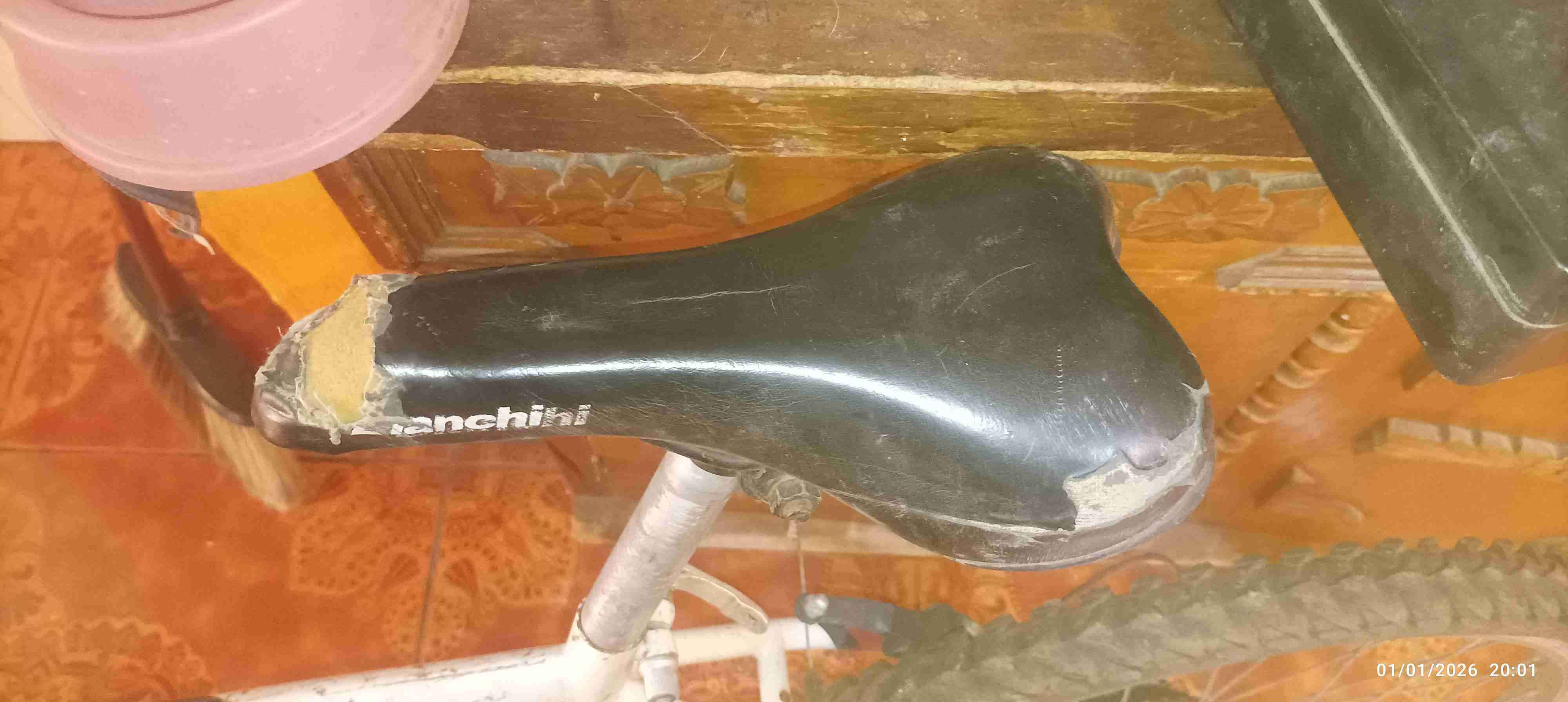 Bicicleta Fratta roja y blanca - miniatura 3