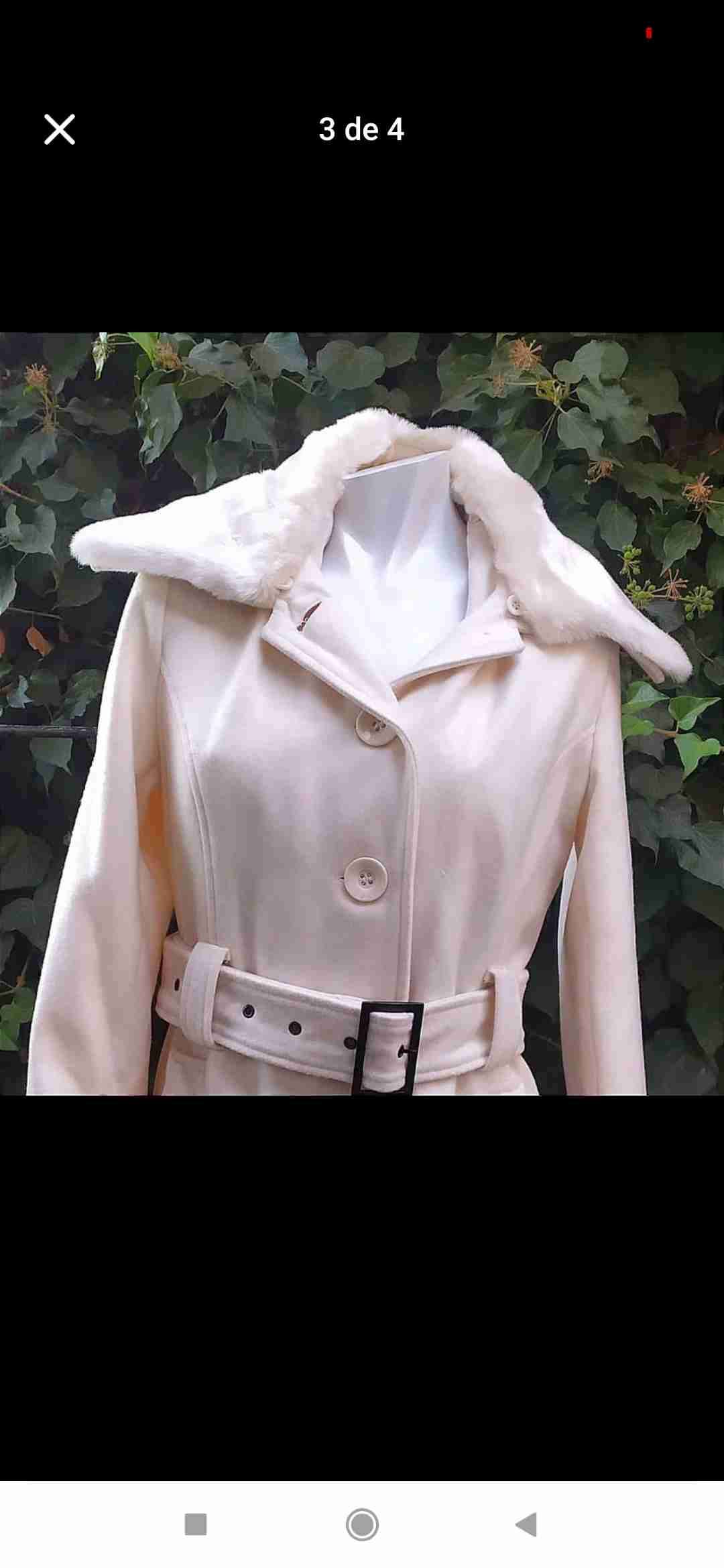 Abrigo blanco con cinturón - miniatura 2