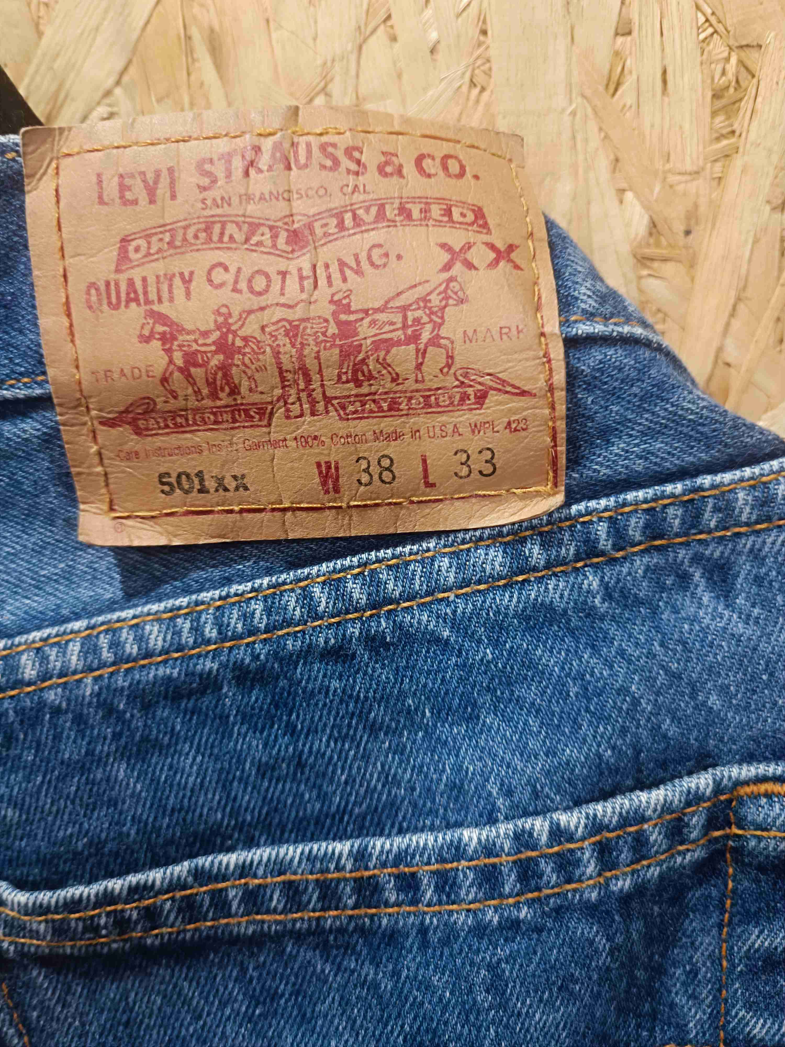 Jeans azul clásico para hombre - 3