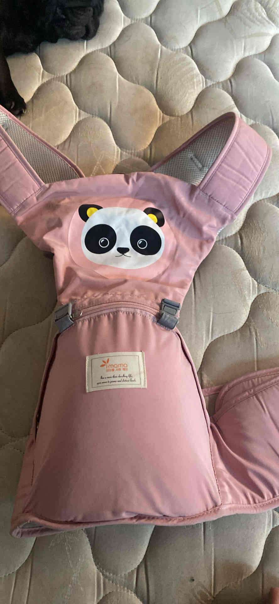 Portabebés rosado con panda - miniatura 1