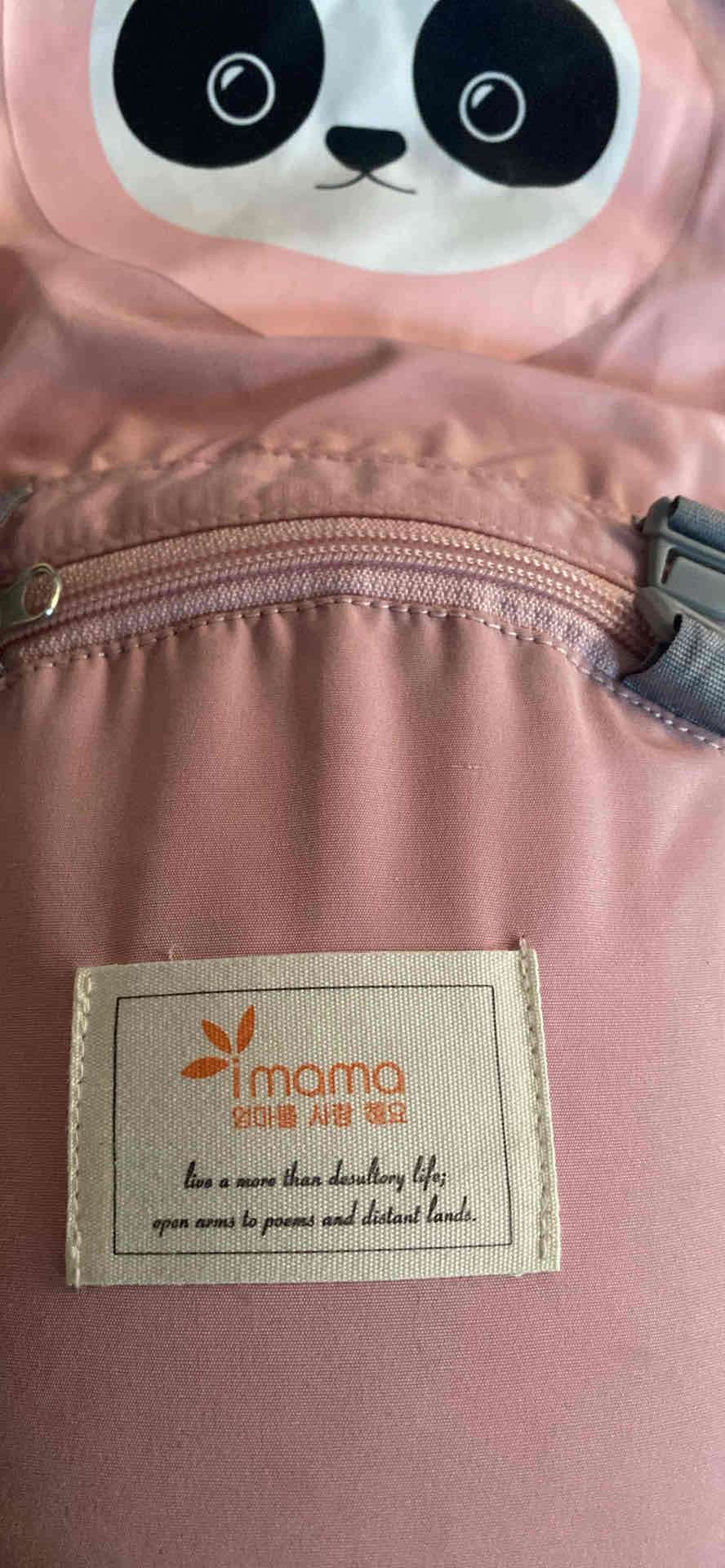 Portabebés rosado con panda - miniatura 2