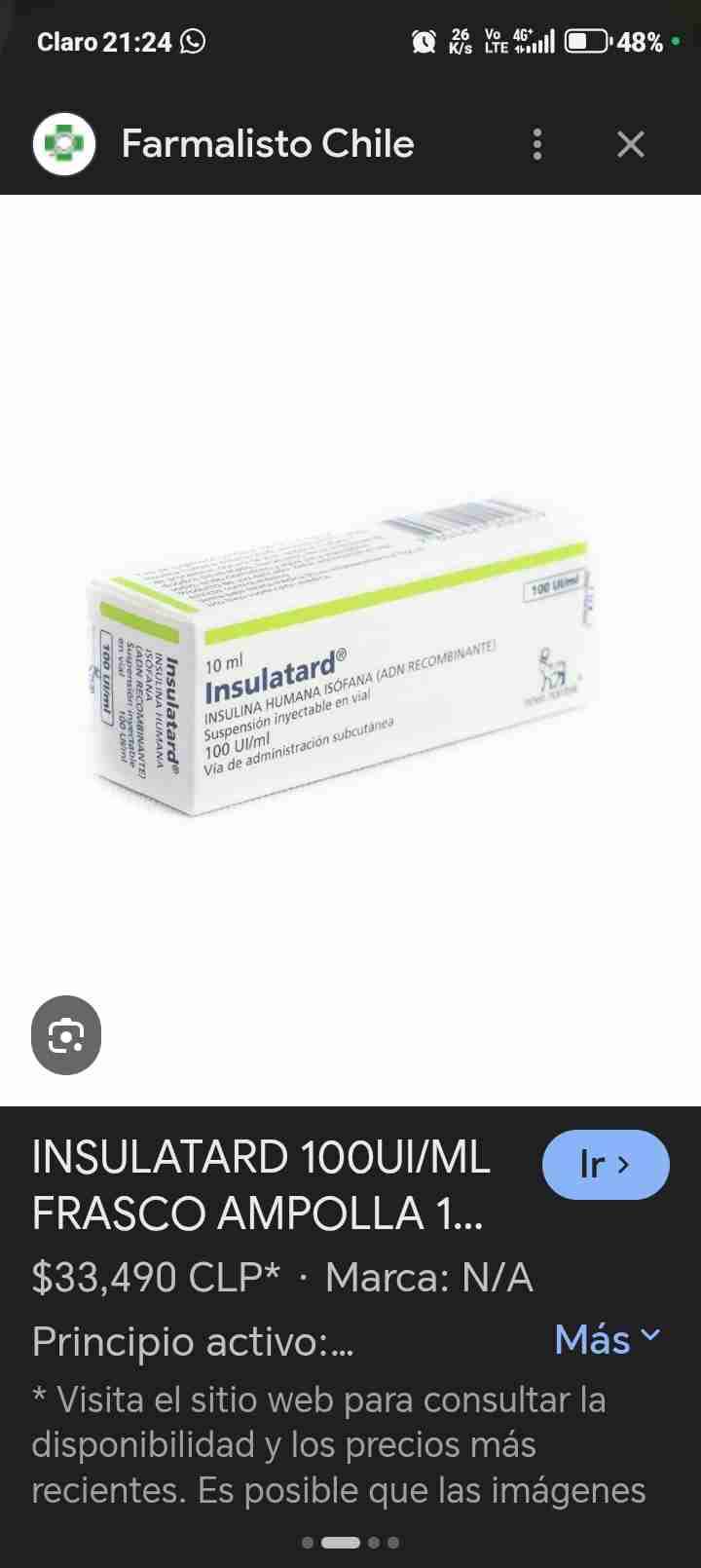 Insulatard 10ml insulina - miniatura 1