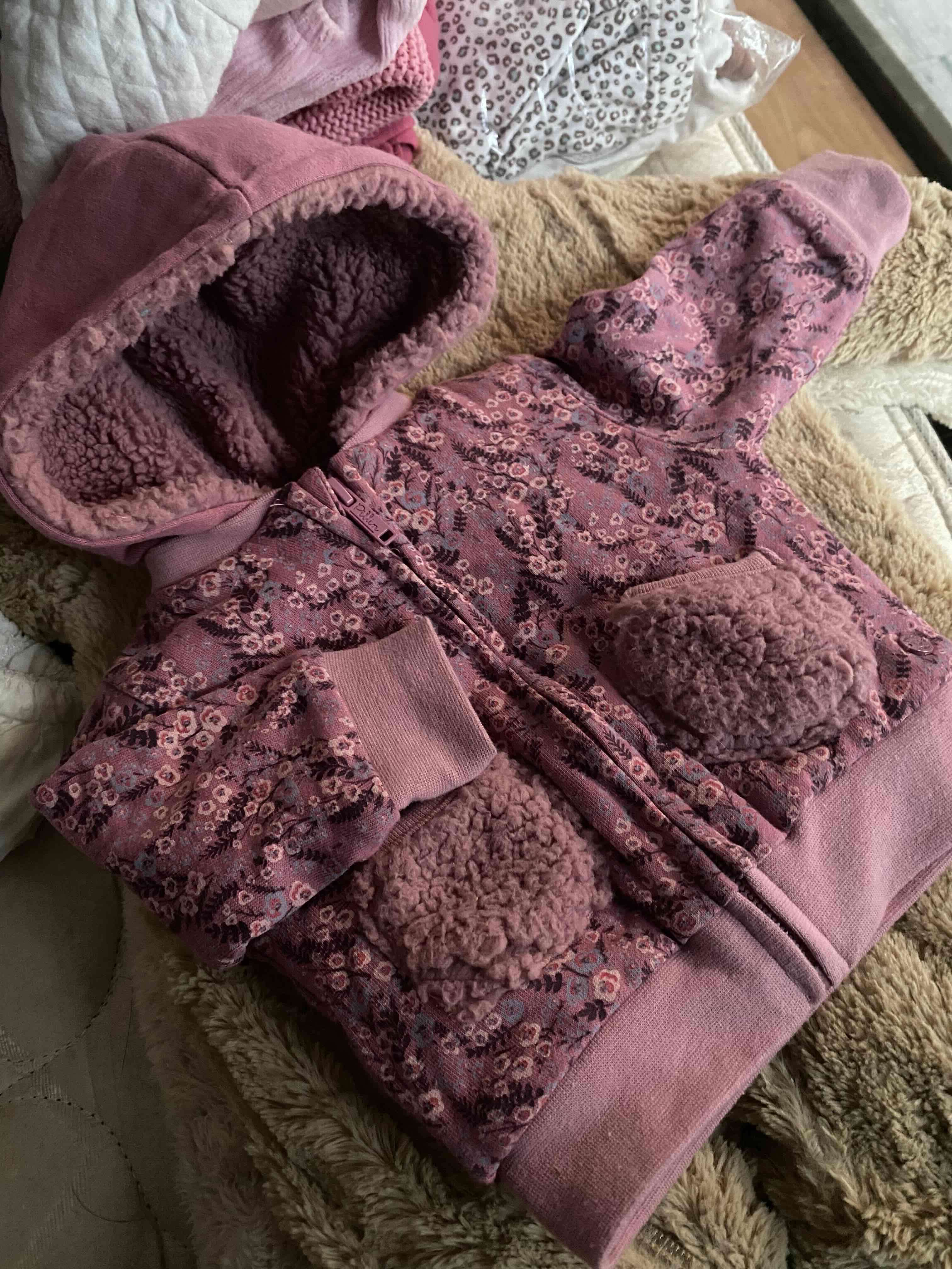 Chaqueta infantil de lana beige - miniatura 2