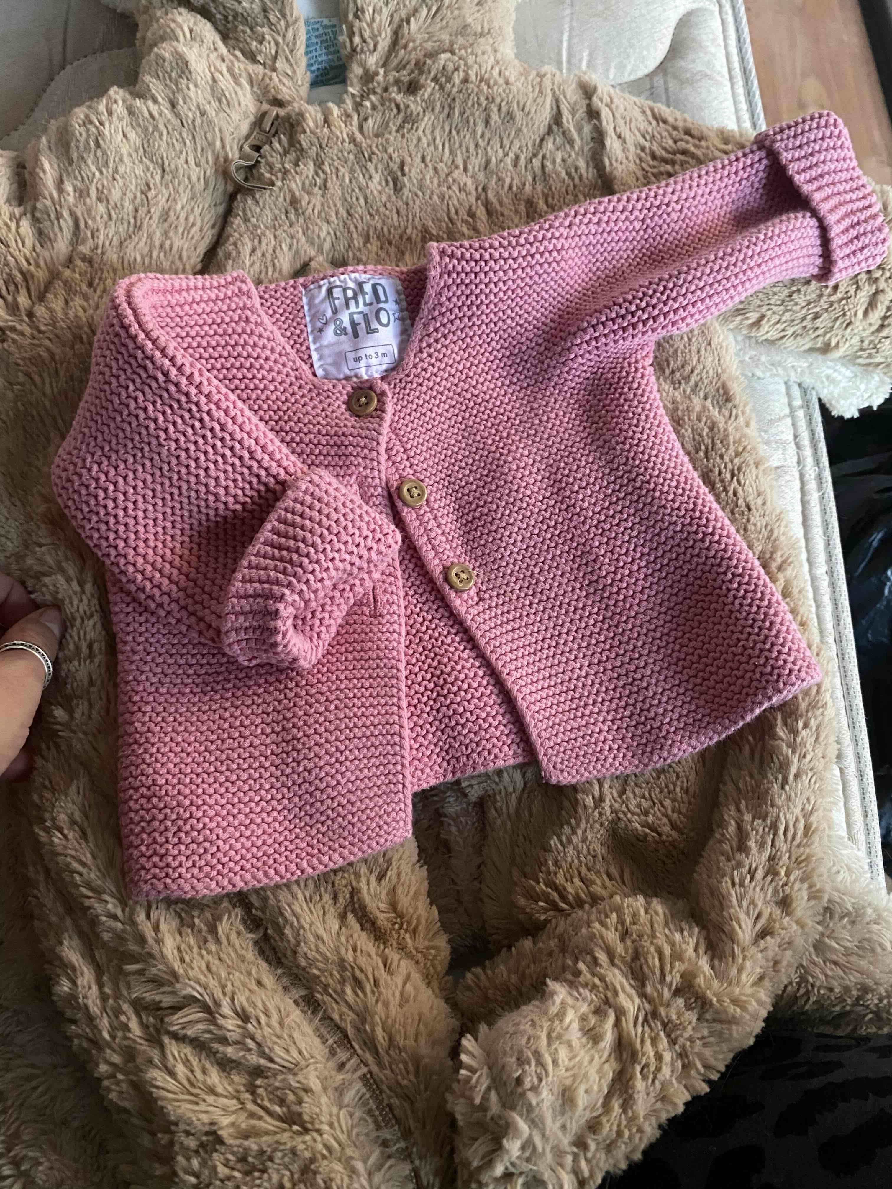 Chaleco bebé rosado Fred & Flo - miniatura 1