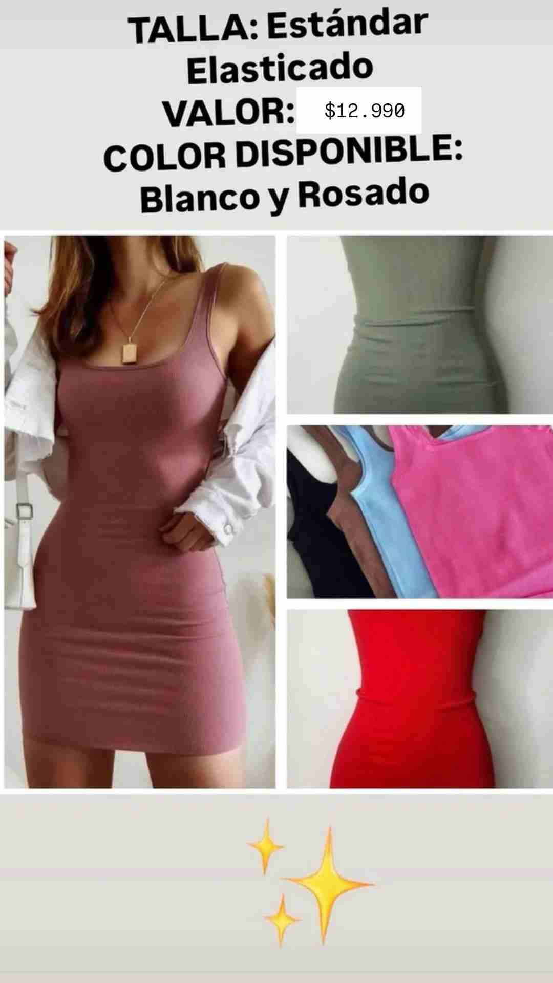 Vestido corto elastizado