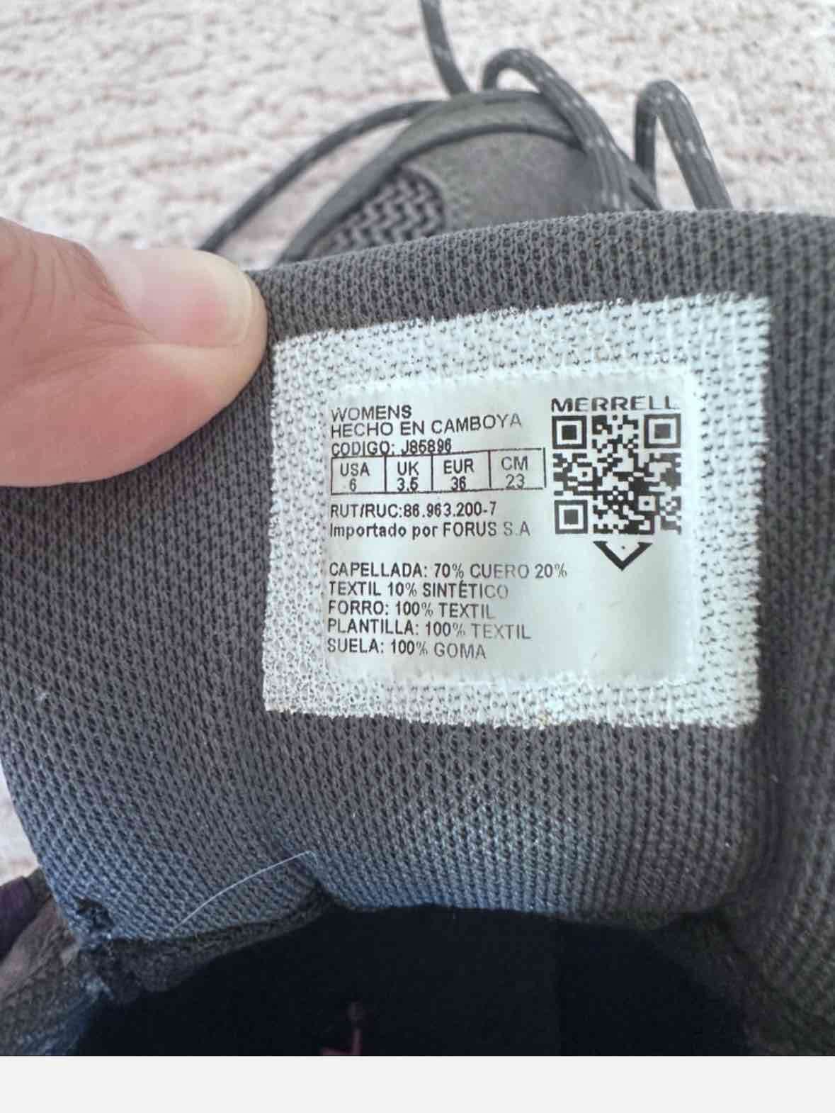 Botas de trekking gris y morado - miniatura 3