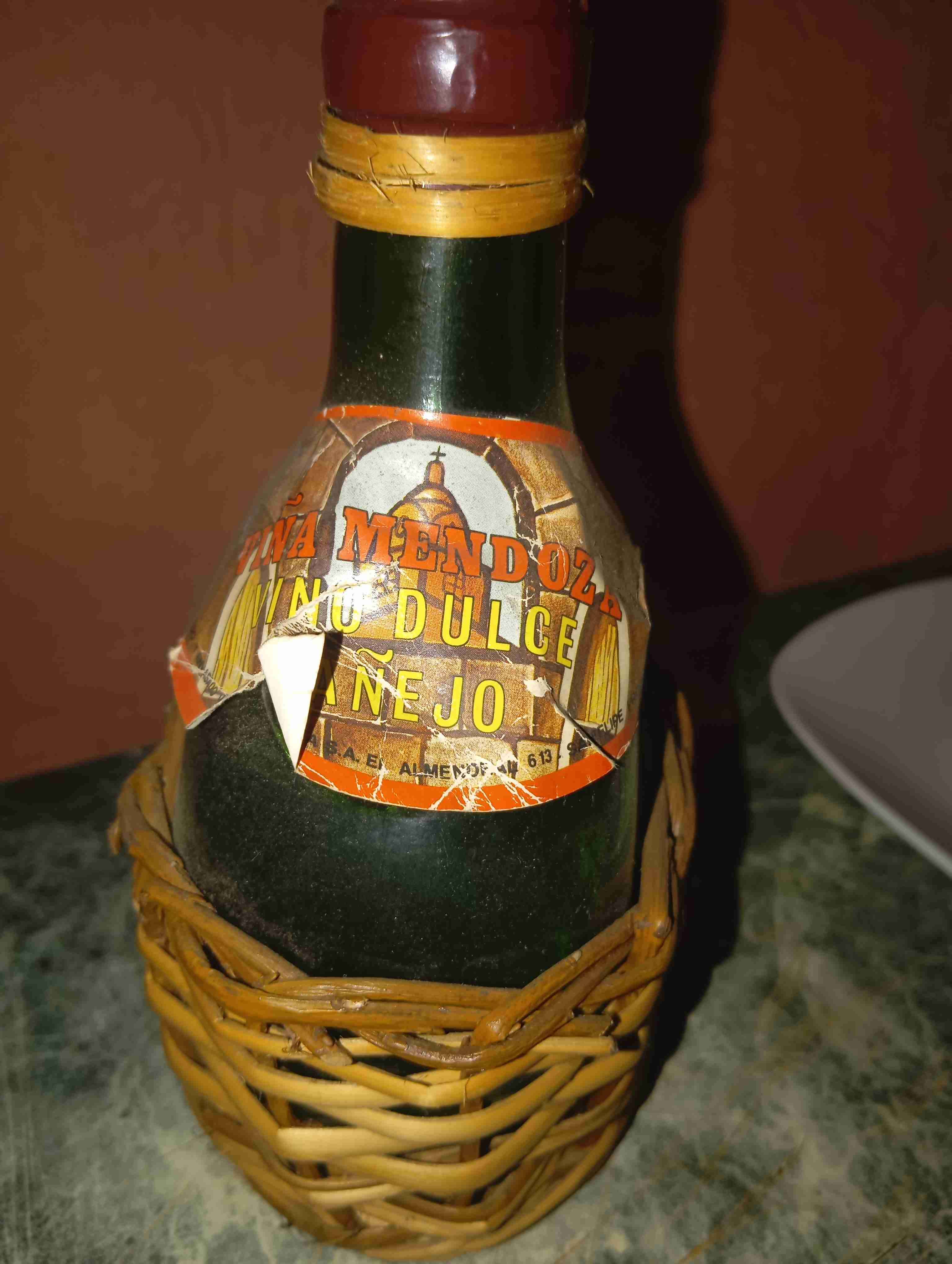 Botella de vidrio ámbar con asa - miniatura 3