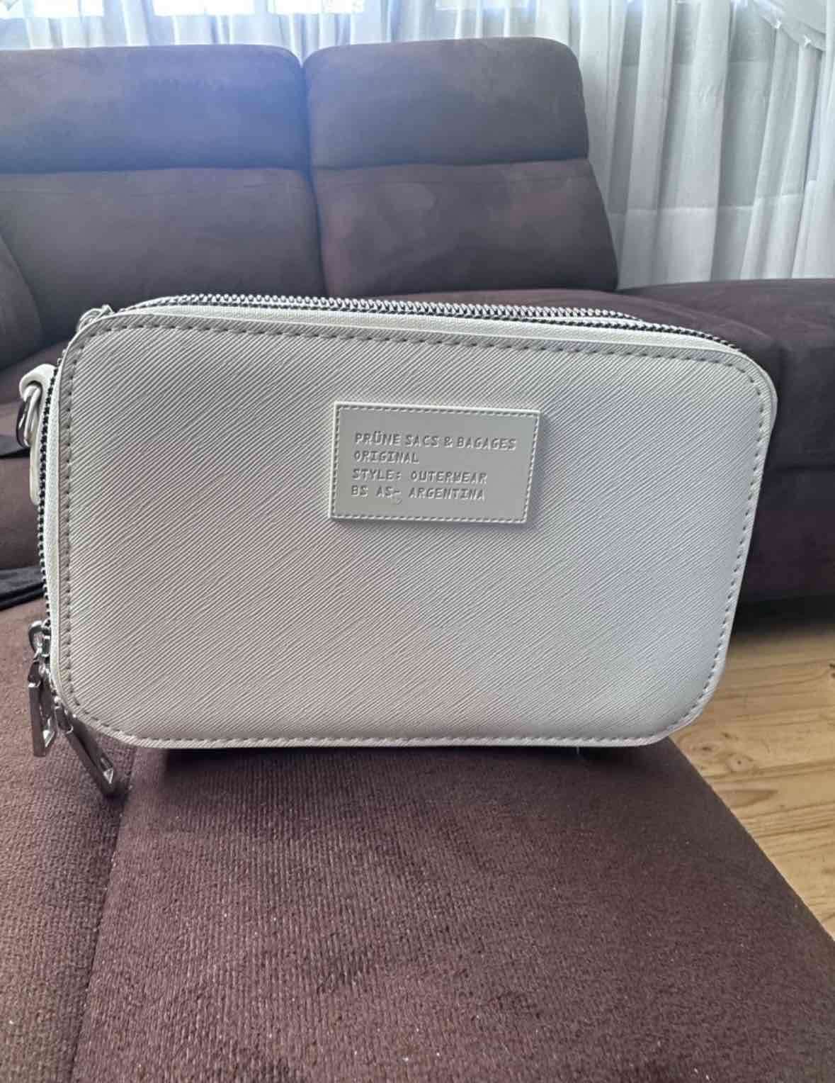 Cartera blanca Prüne con doble cierre - 2