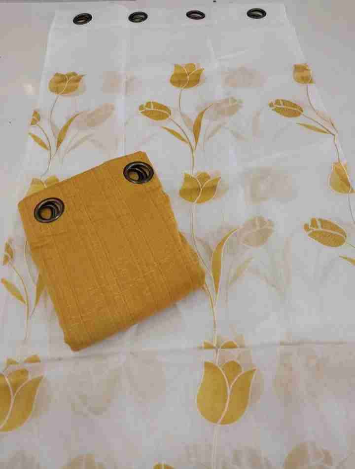 2 paños Cortinas de lino+2 paños visilllos  con di - miniatura 3