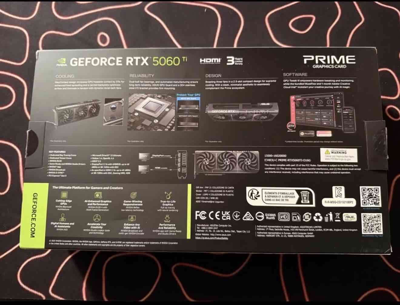 Tarjeta gráfica ASUS RTX 5060 Ti - 2