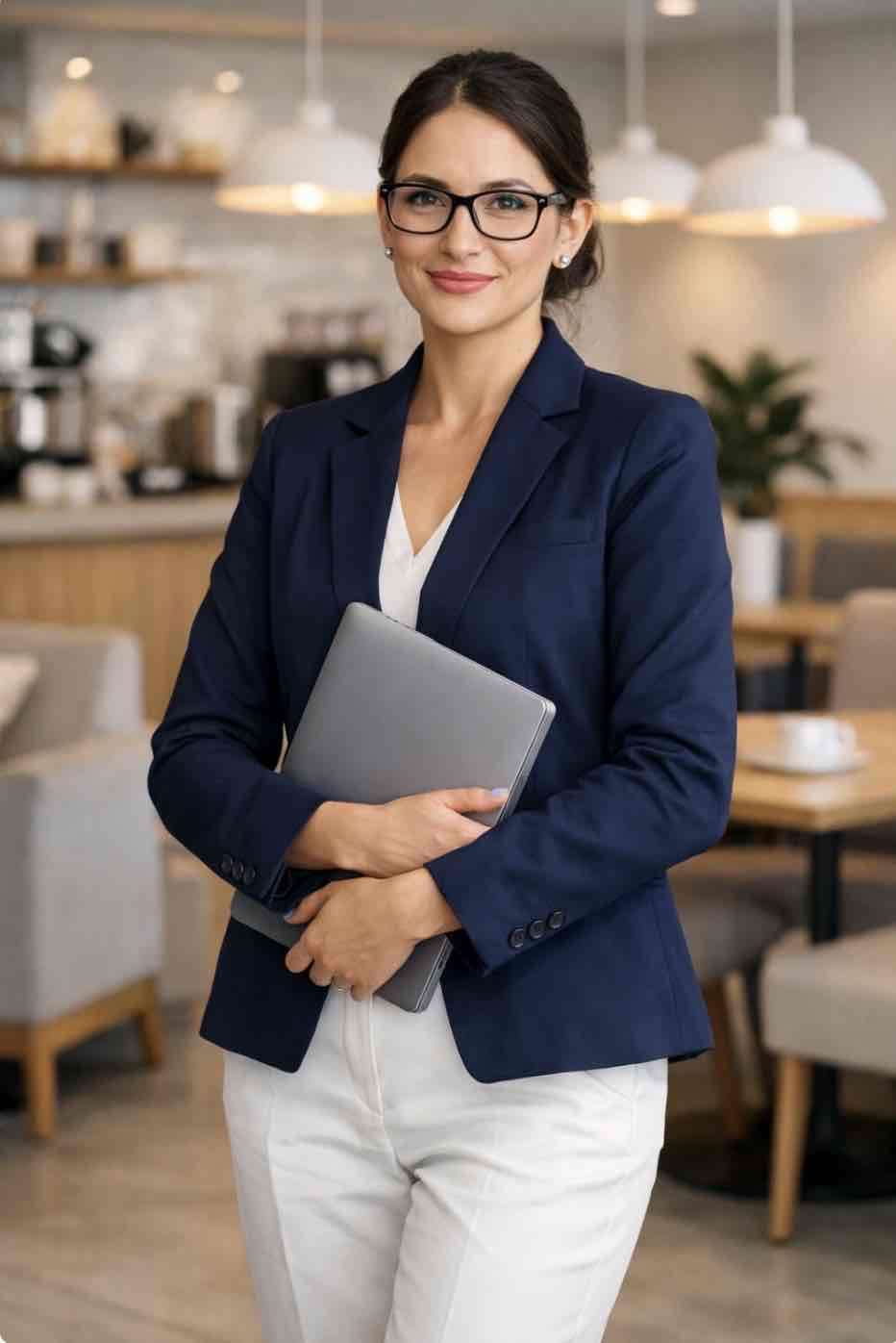 Blazer azul Zara Basic - miniatura 4