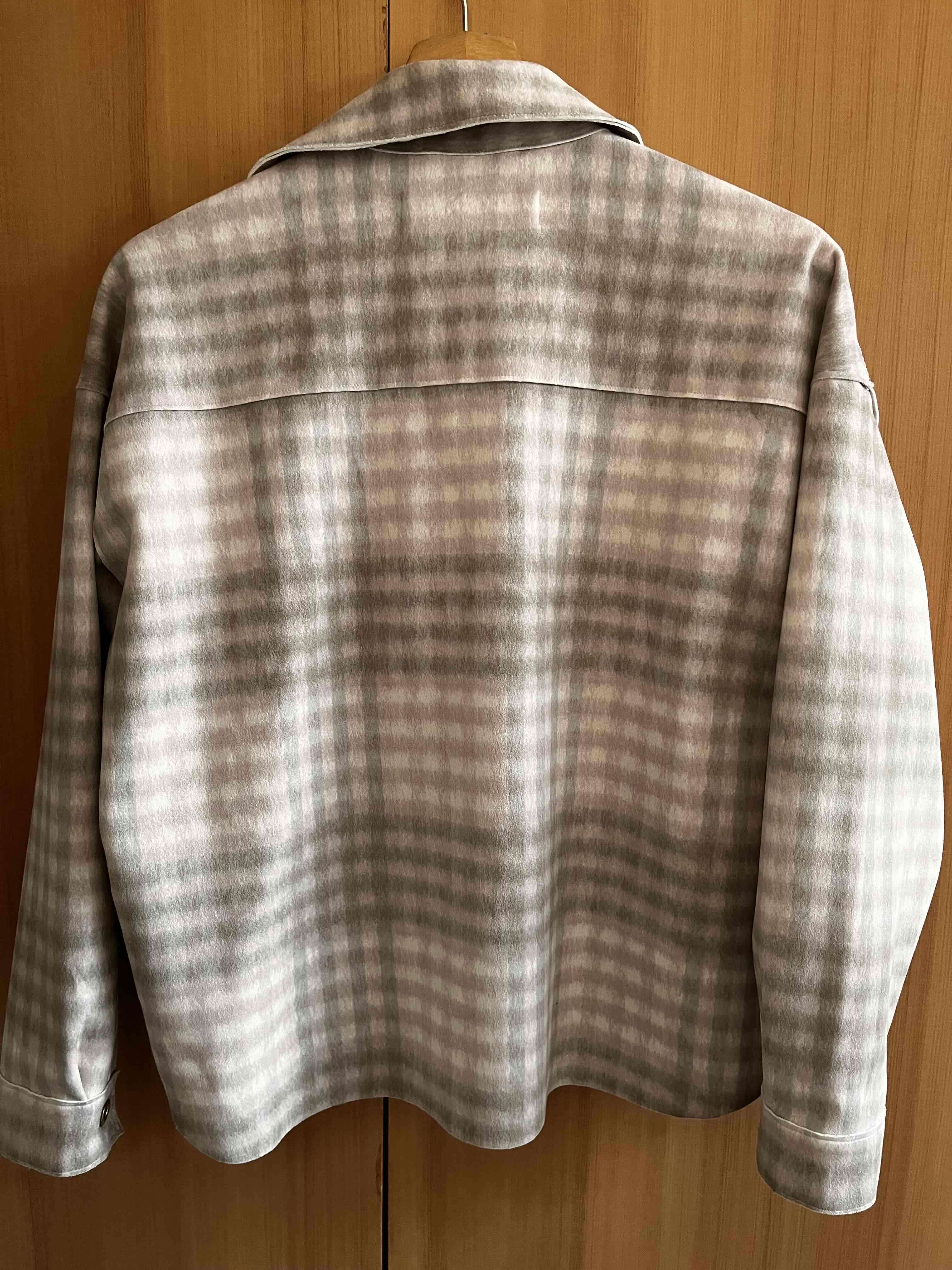 Sobrecamisa a cuadros beige Zara - 2