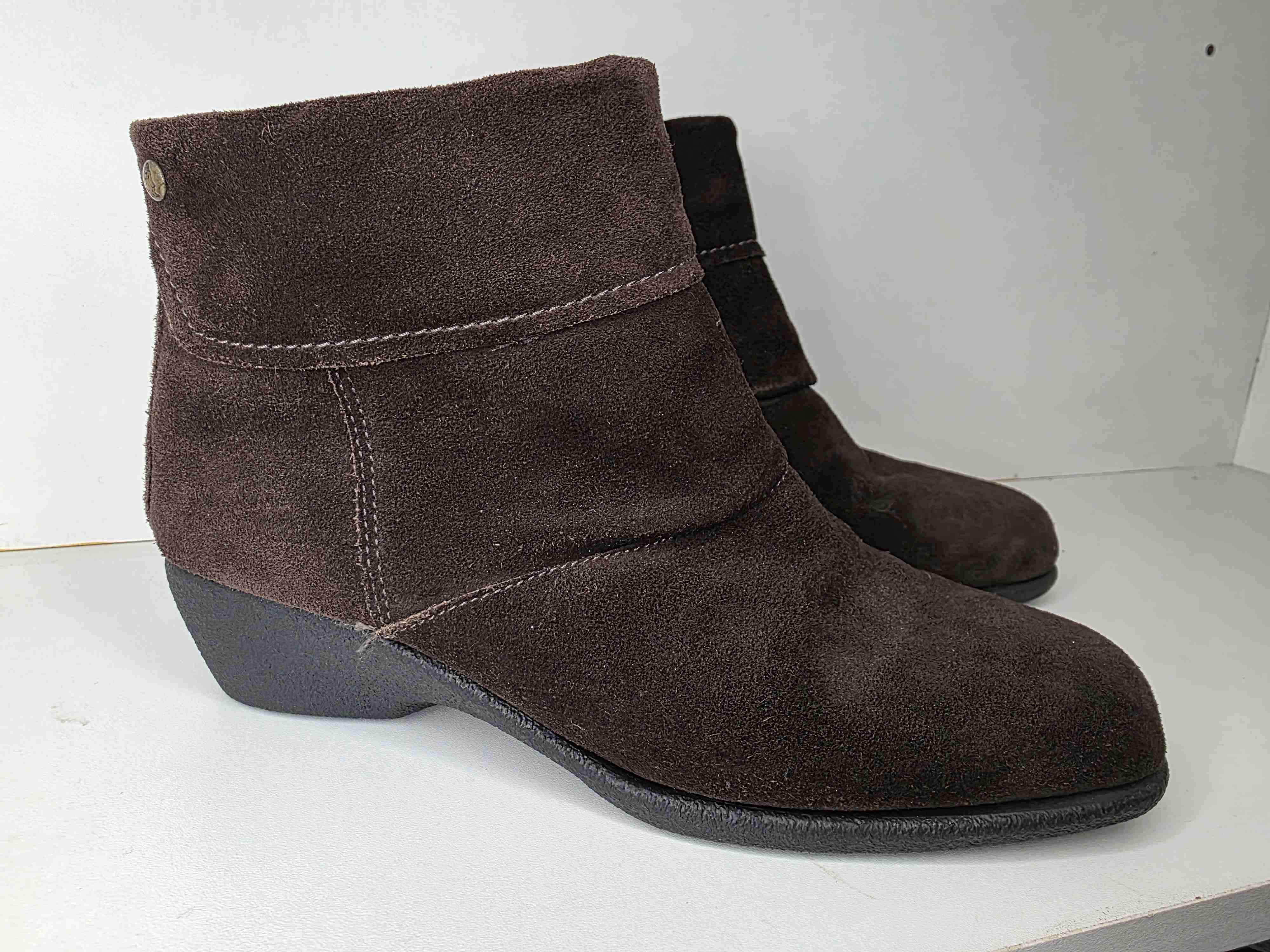 Botines de gamuza marrón - 2