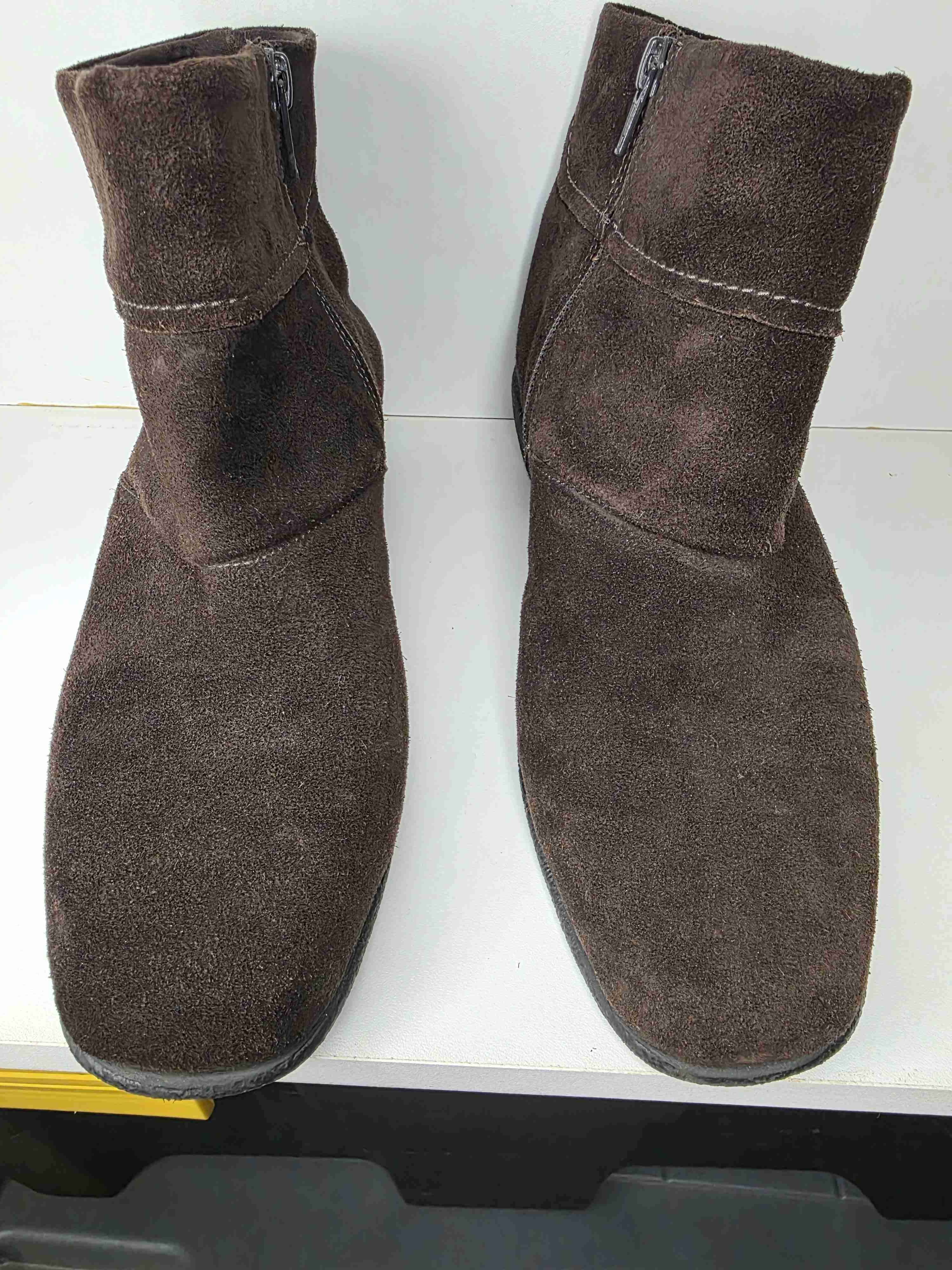 Botines de gamuza marrón - 5