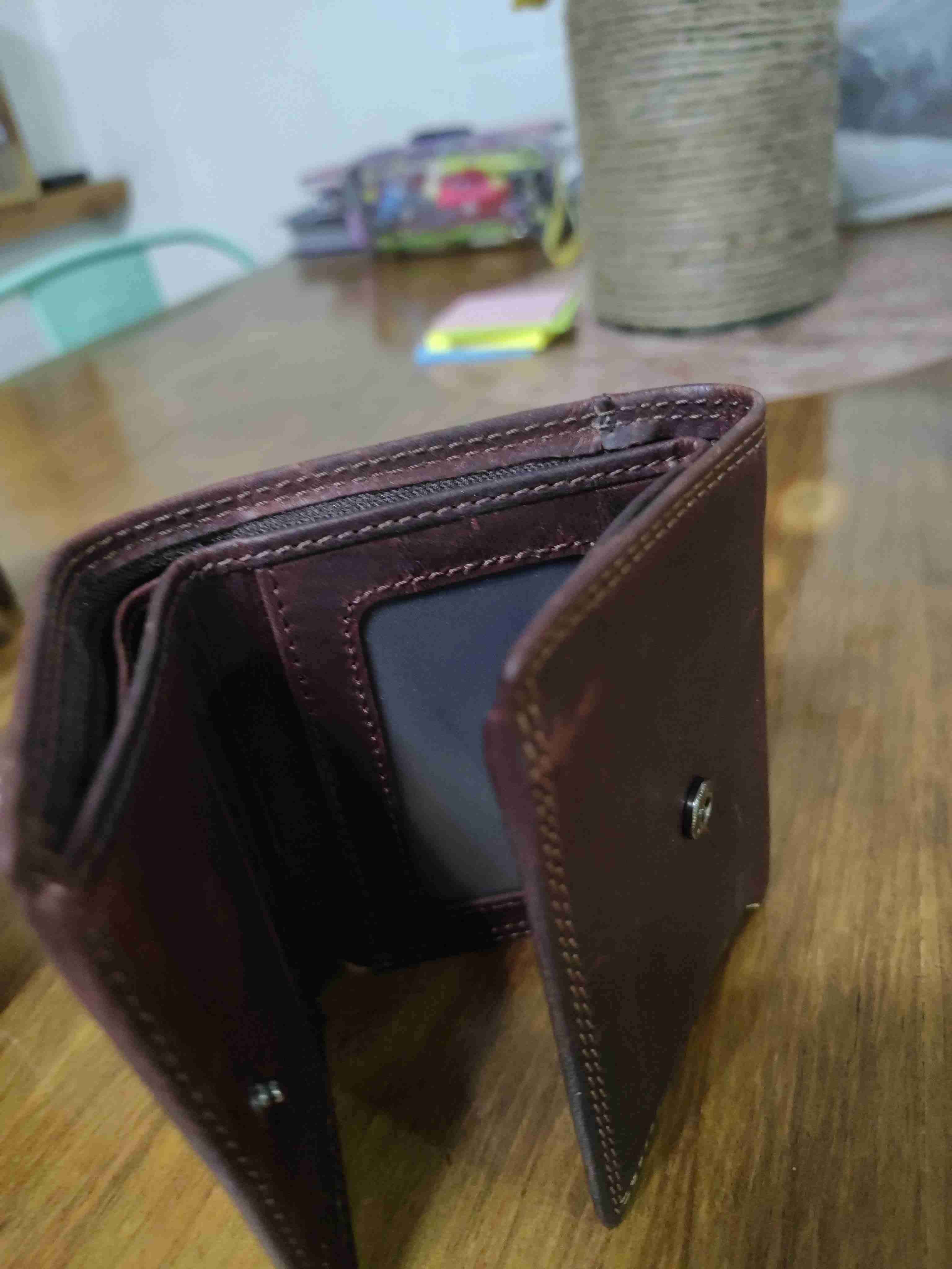 3 Billeteras de cuero negra, café - miniatura 4