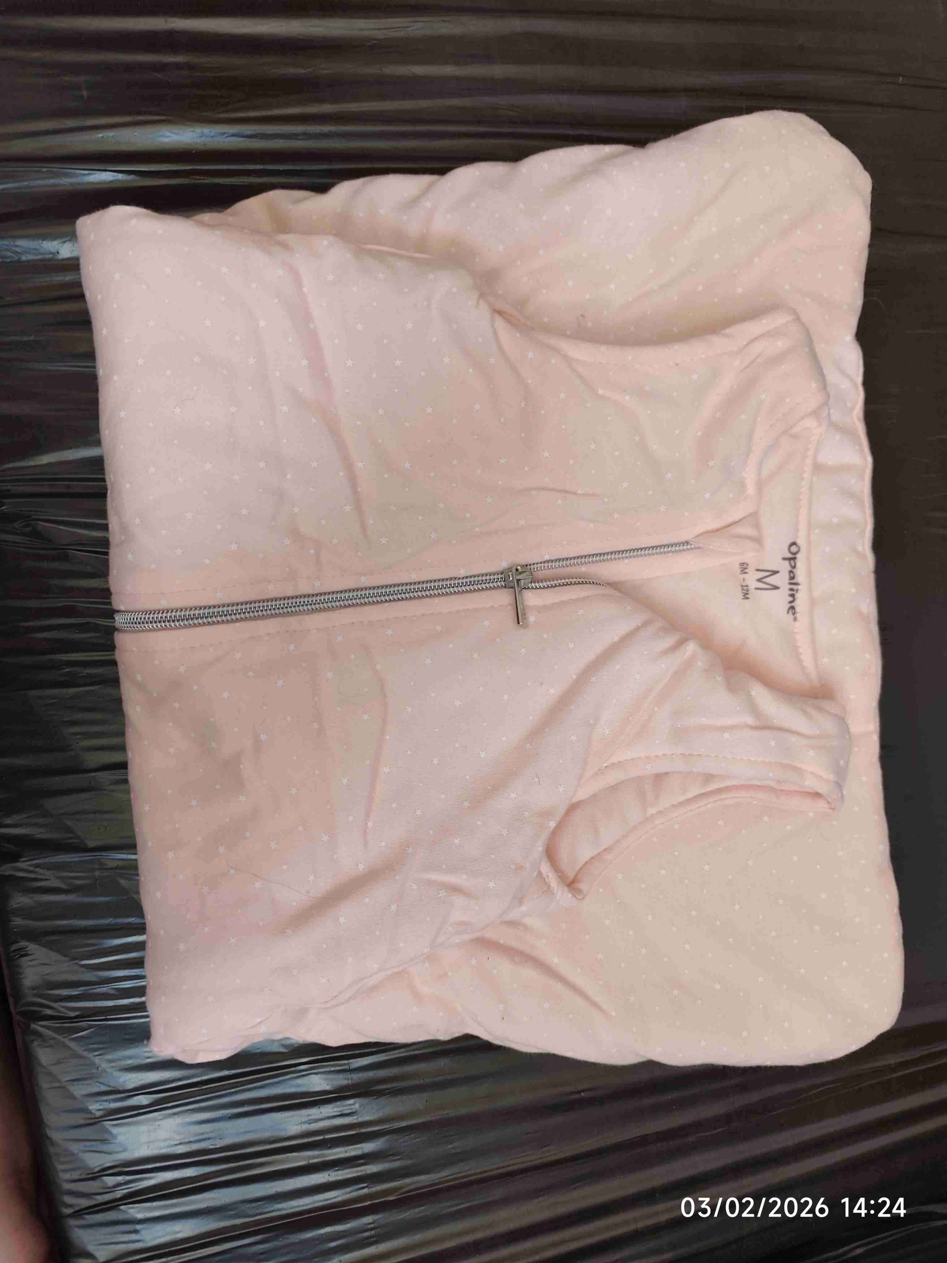 Pijama rosa con cierre Opaline - miniatura 2