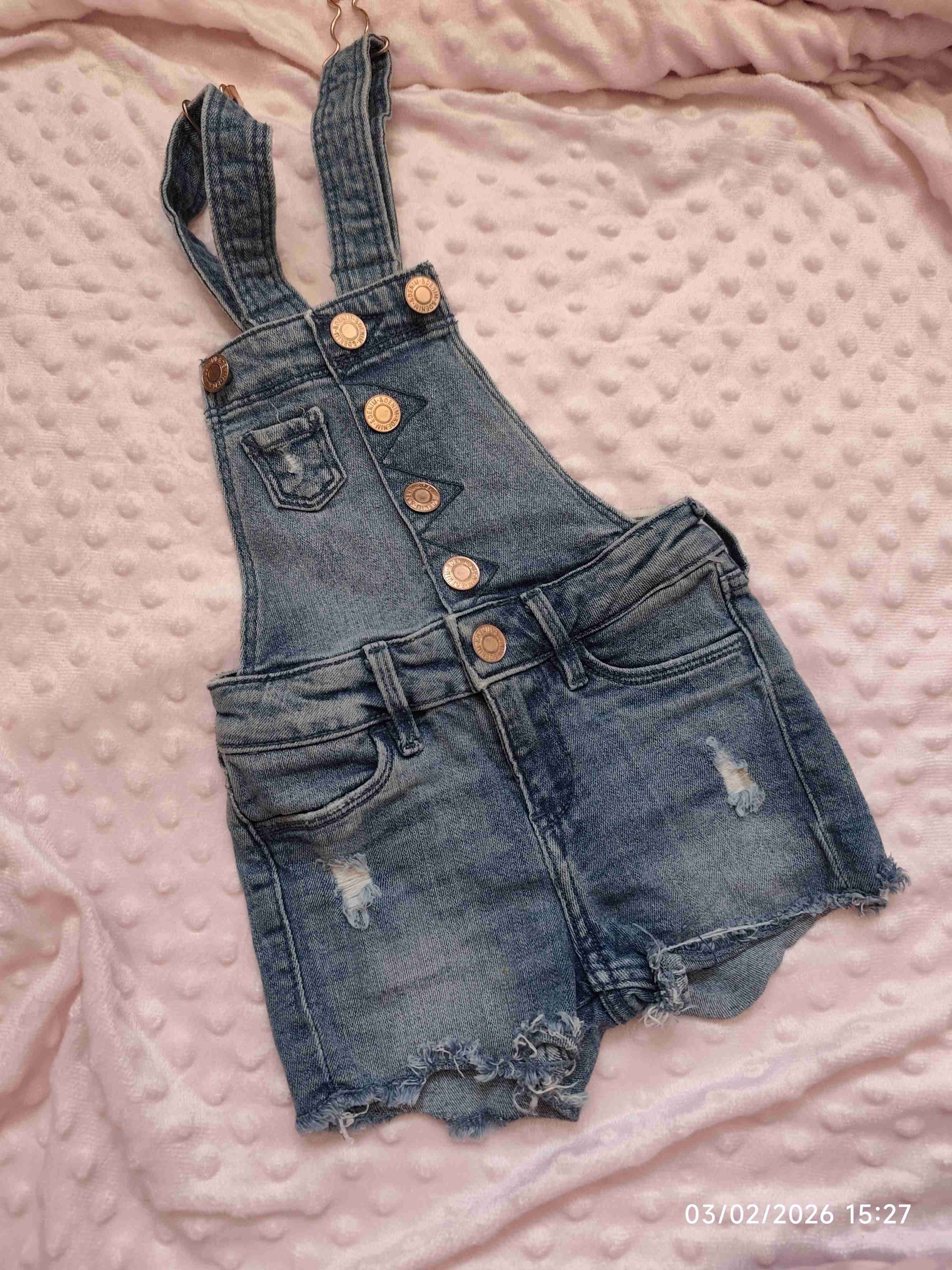 Overall de mezclilla para niña