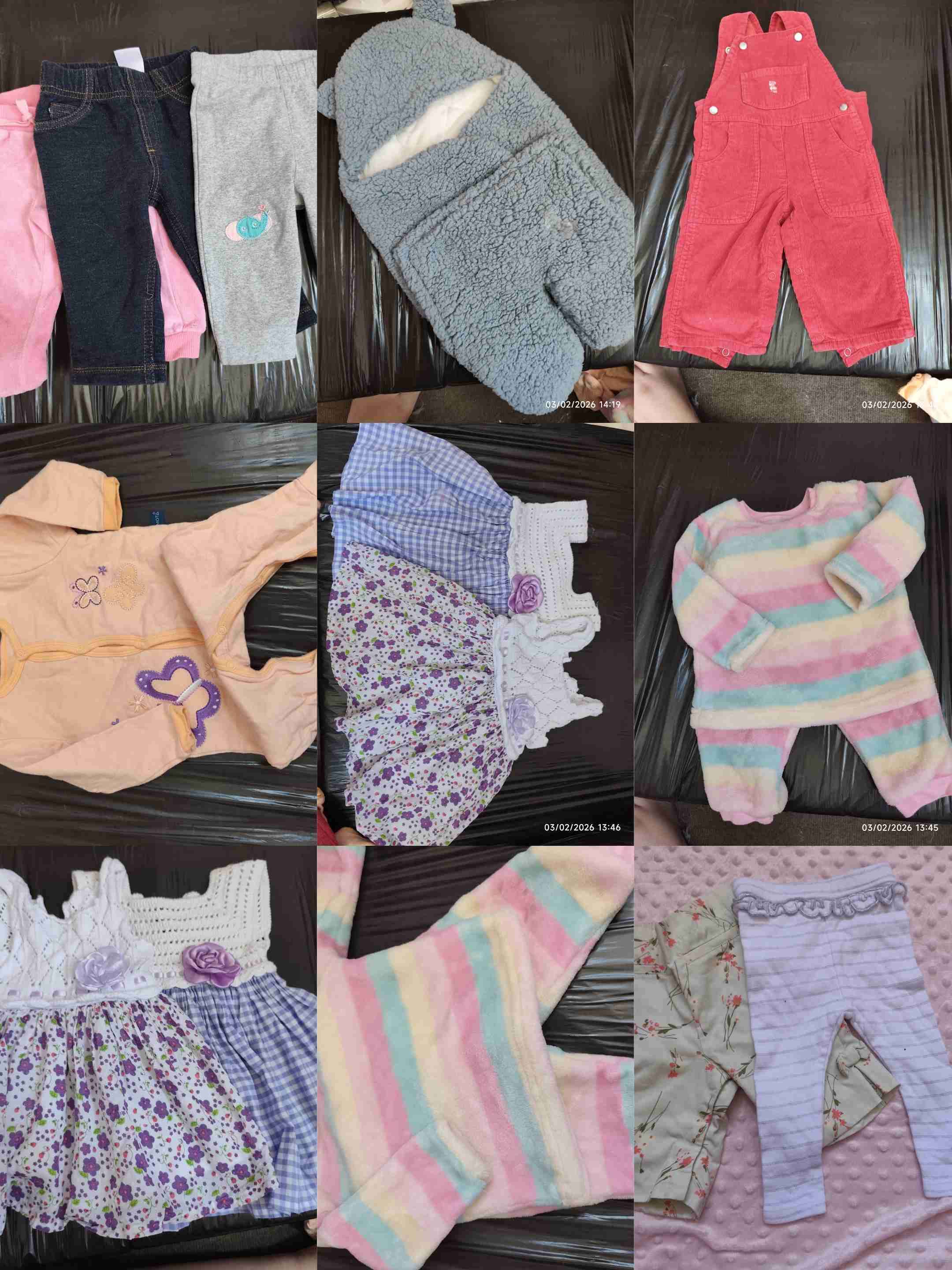 Ropa variada de bebé usada - miniatura 1