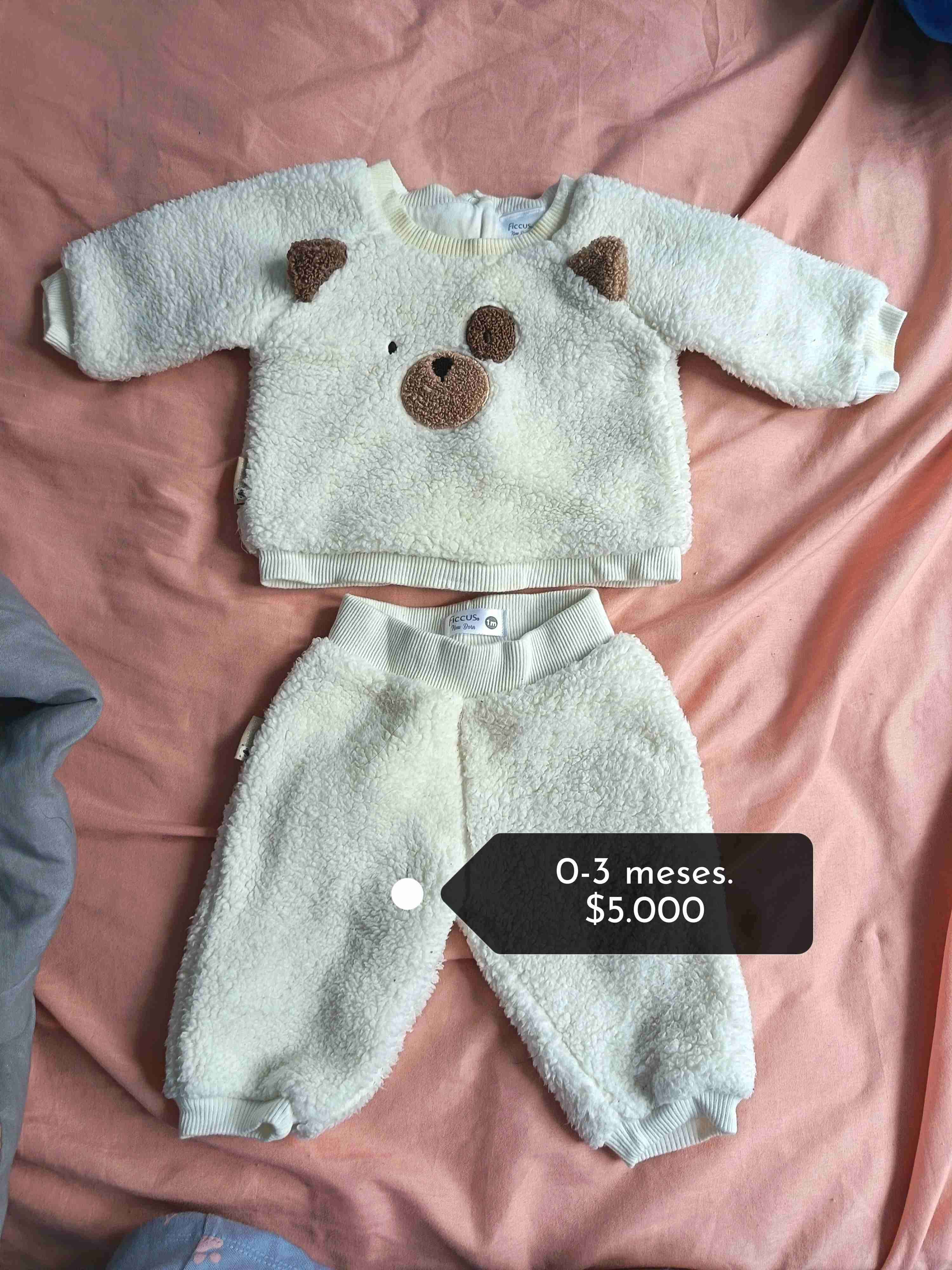 Conjunto bebé ositos gris - 3