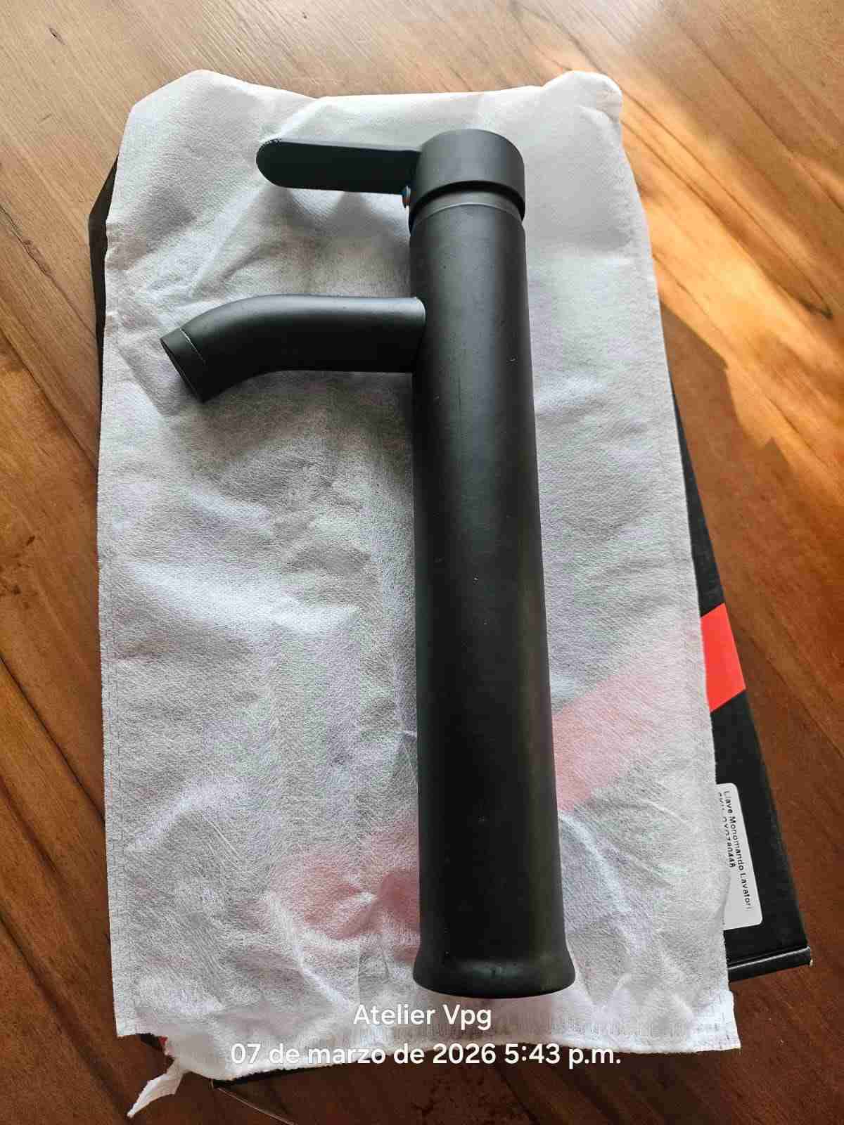 Grifería monomando negra mate - miniatura 2