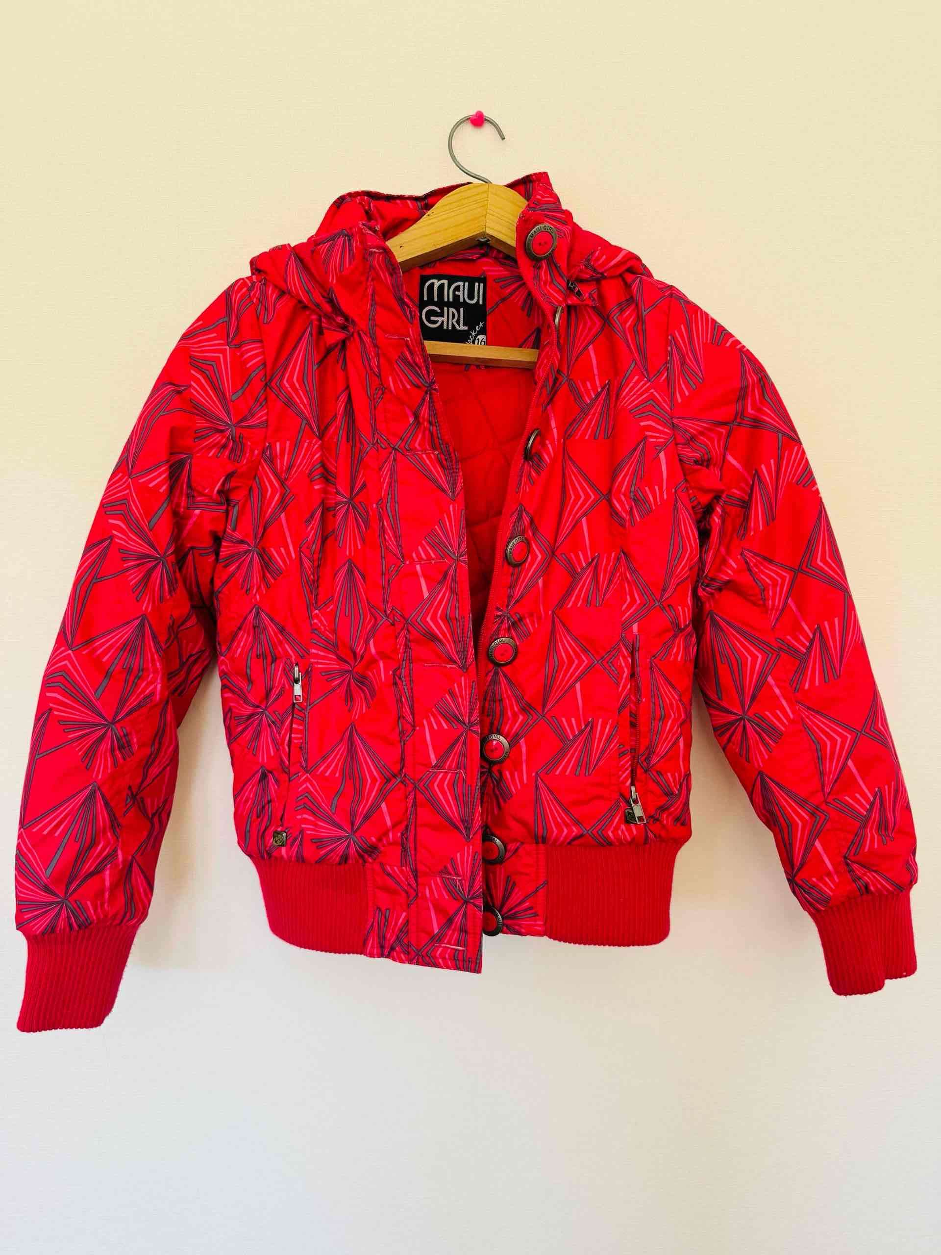 Chaqueta roja estampada Maui Girl