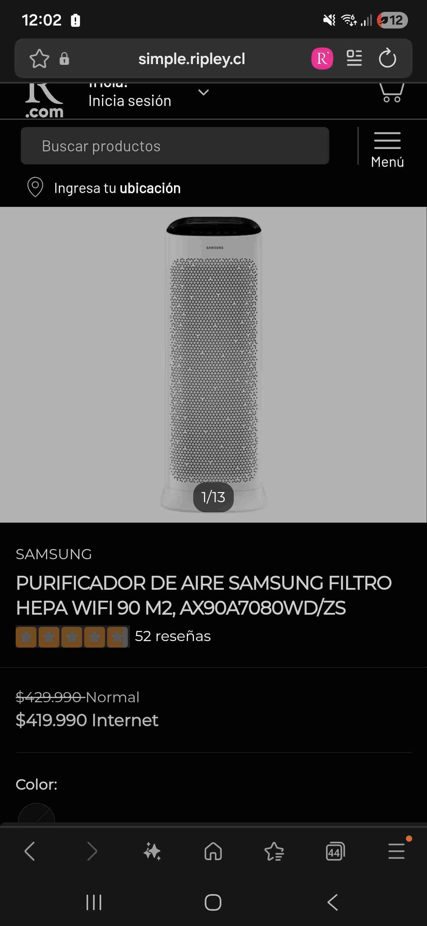 Purificador de aire Samsung AX7000 - miniatura 3