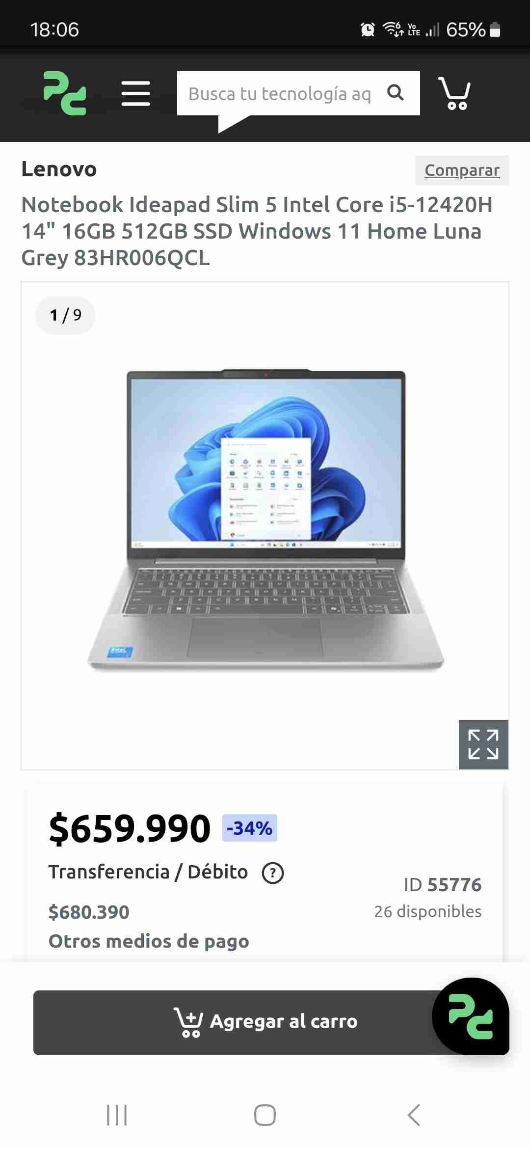 Notebook Lenovo Ideapad Slim 5 - 1