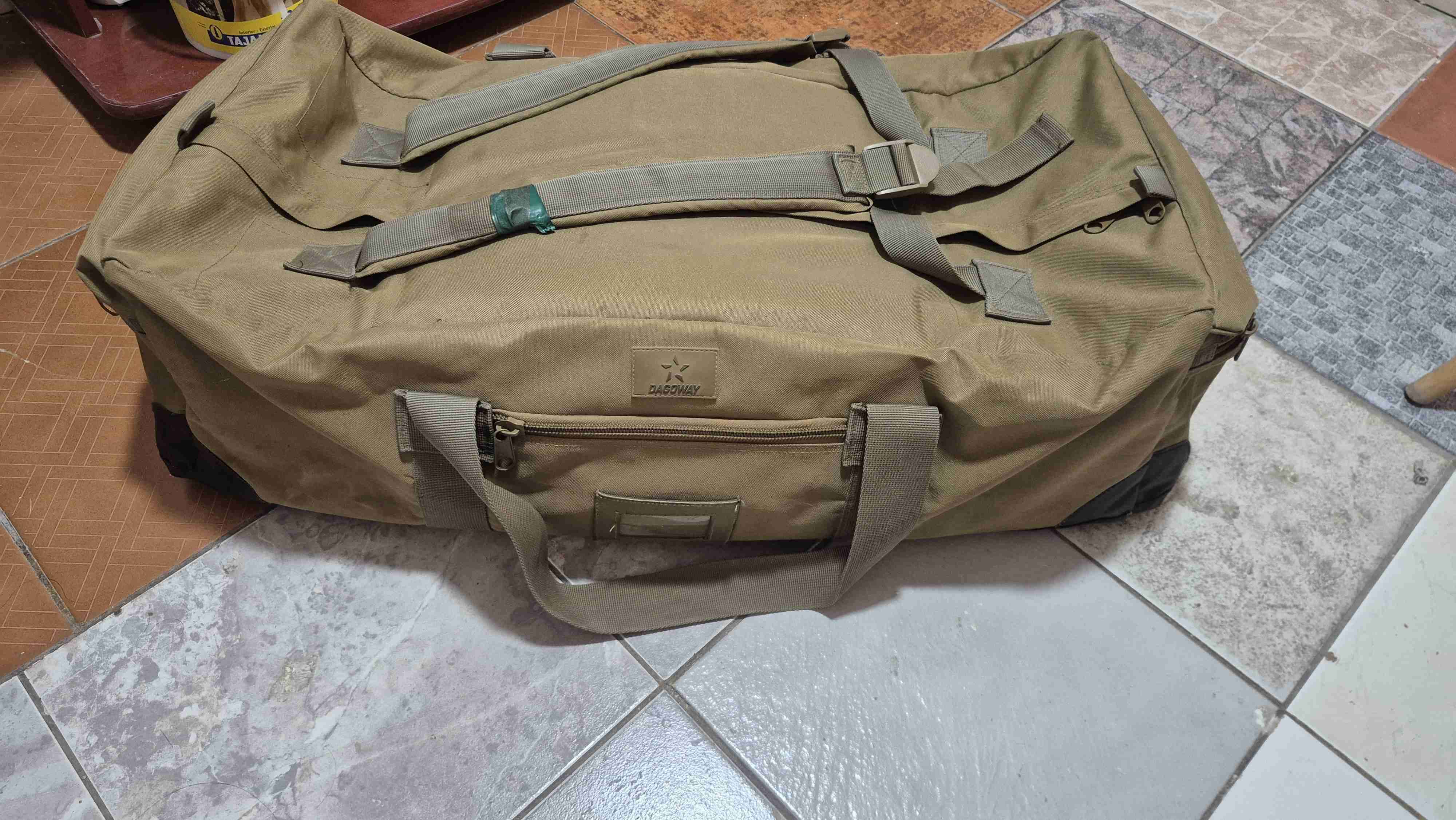 Bolso de viaje grande color marrón - miniatura 3