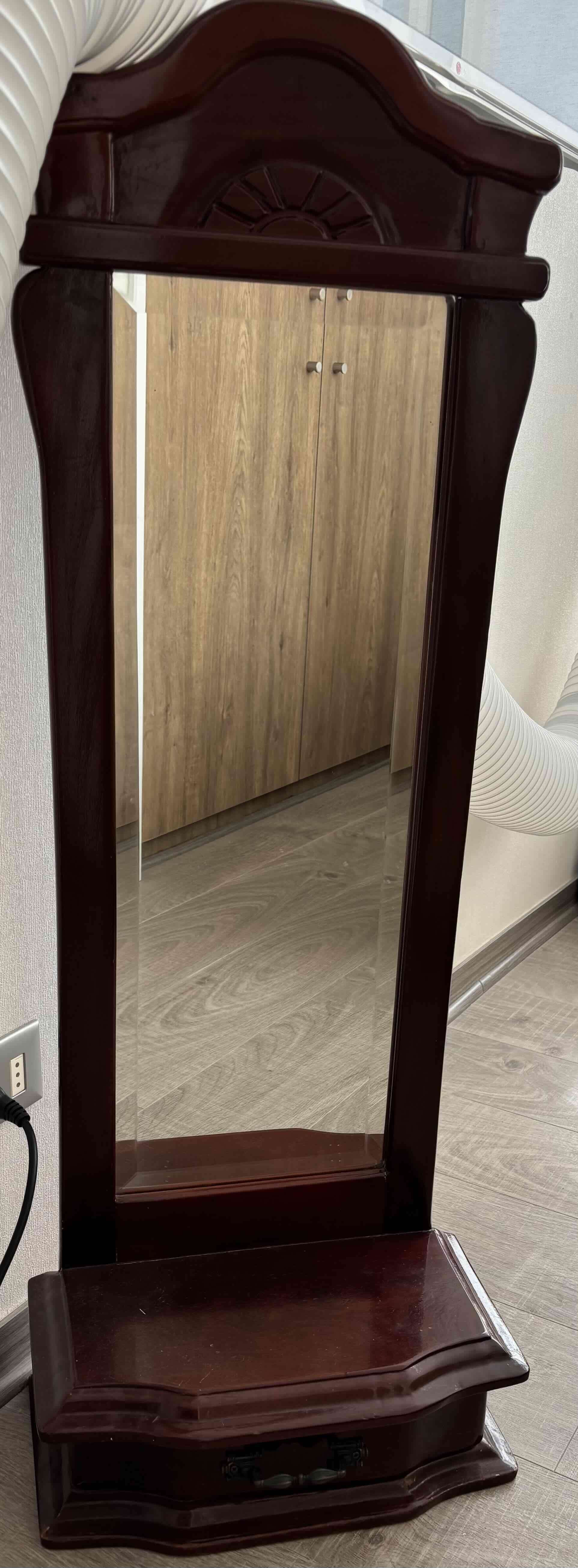 Cama dos plazas con colchón y tocador de madera - 3