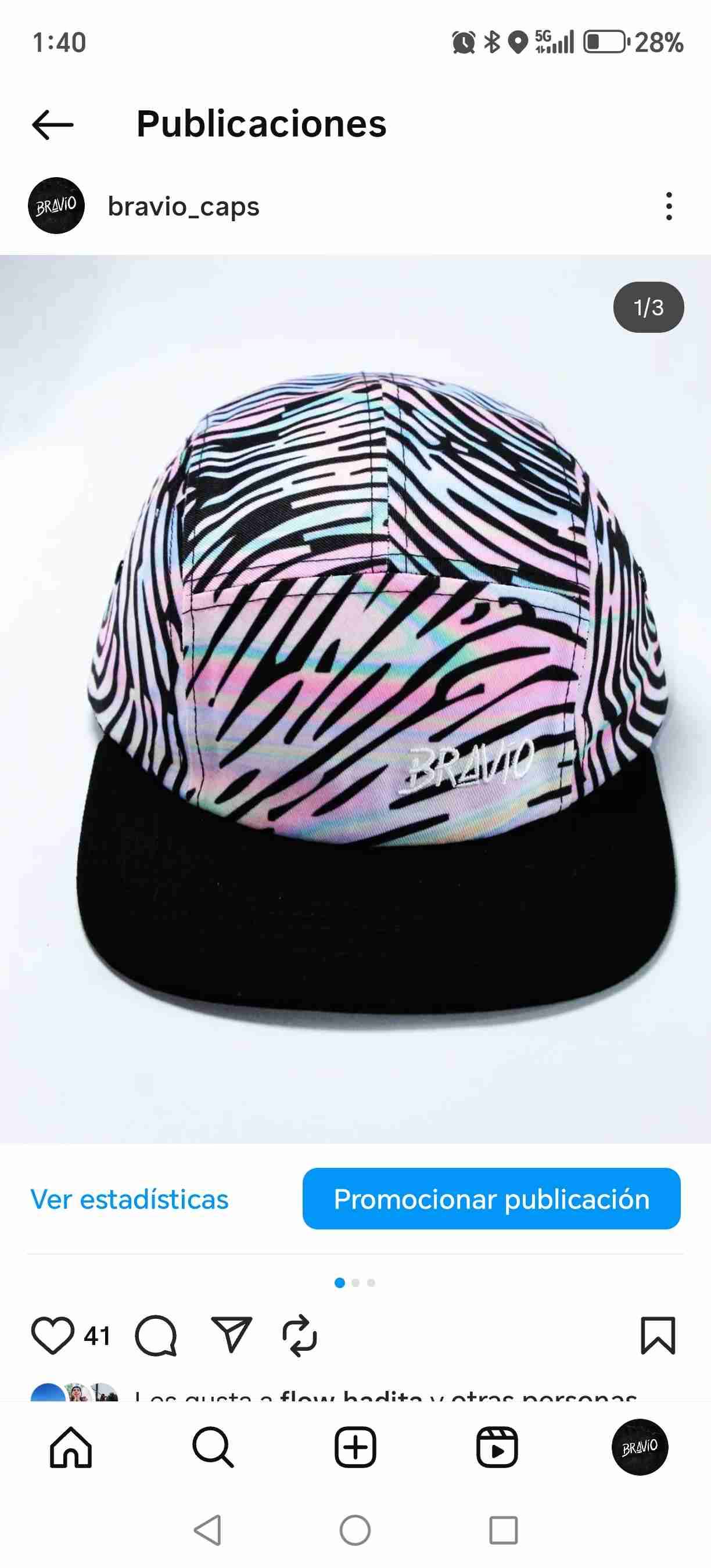 Gorra estampada Bravio