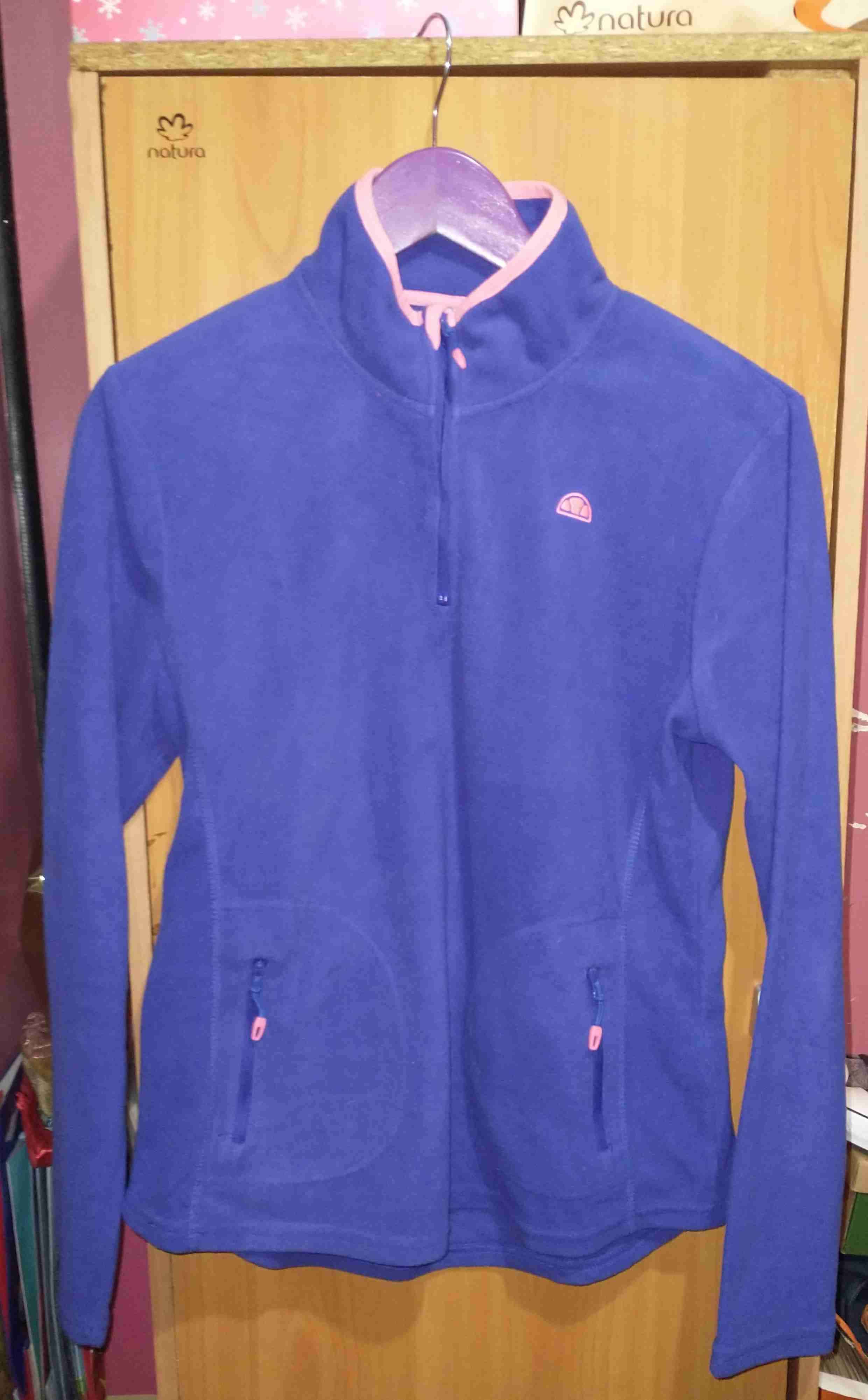 Polar azul con cierre medio - miniatura 1