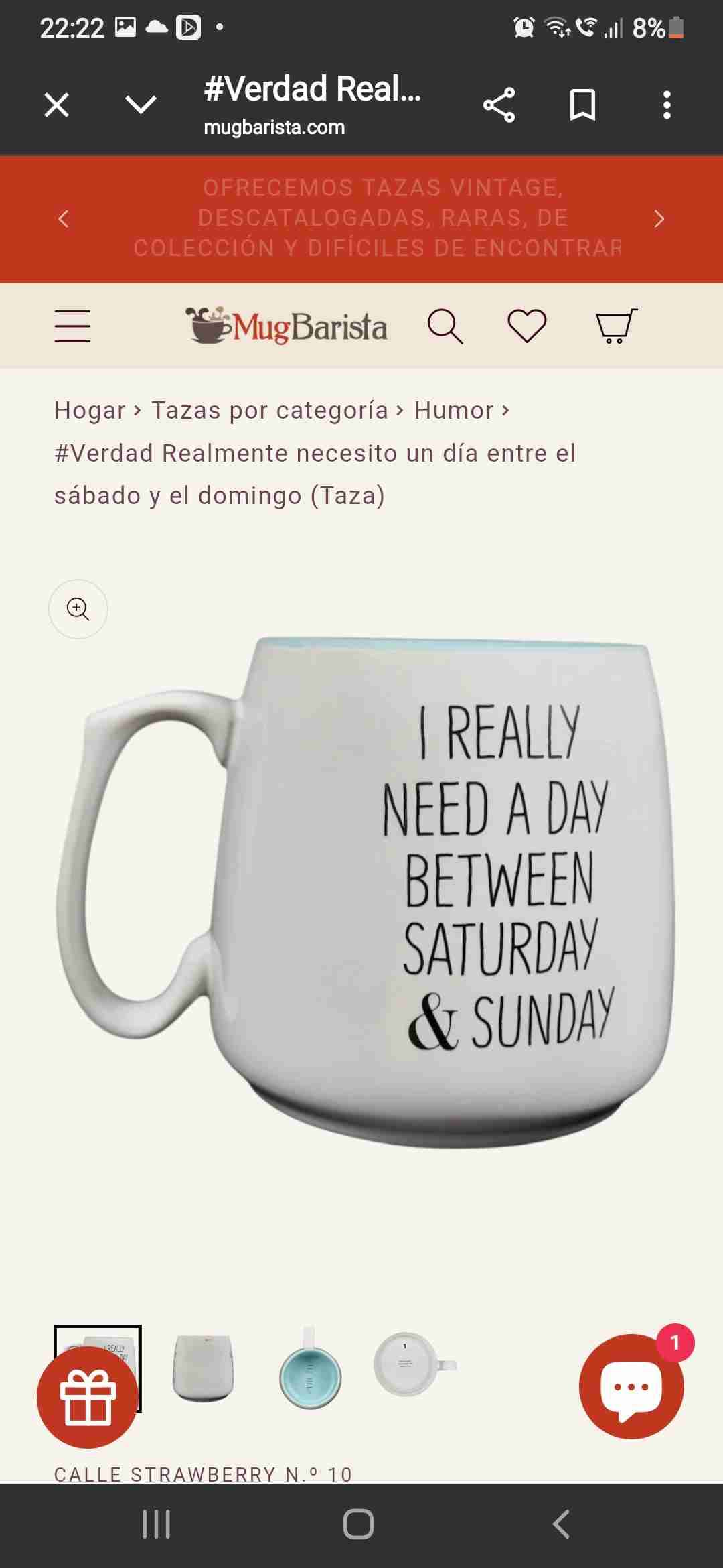 Taza blanca con mensaje divertido - miniatura 3