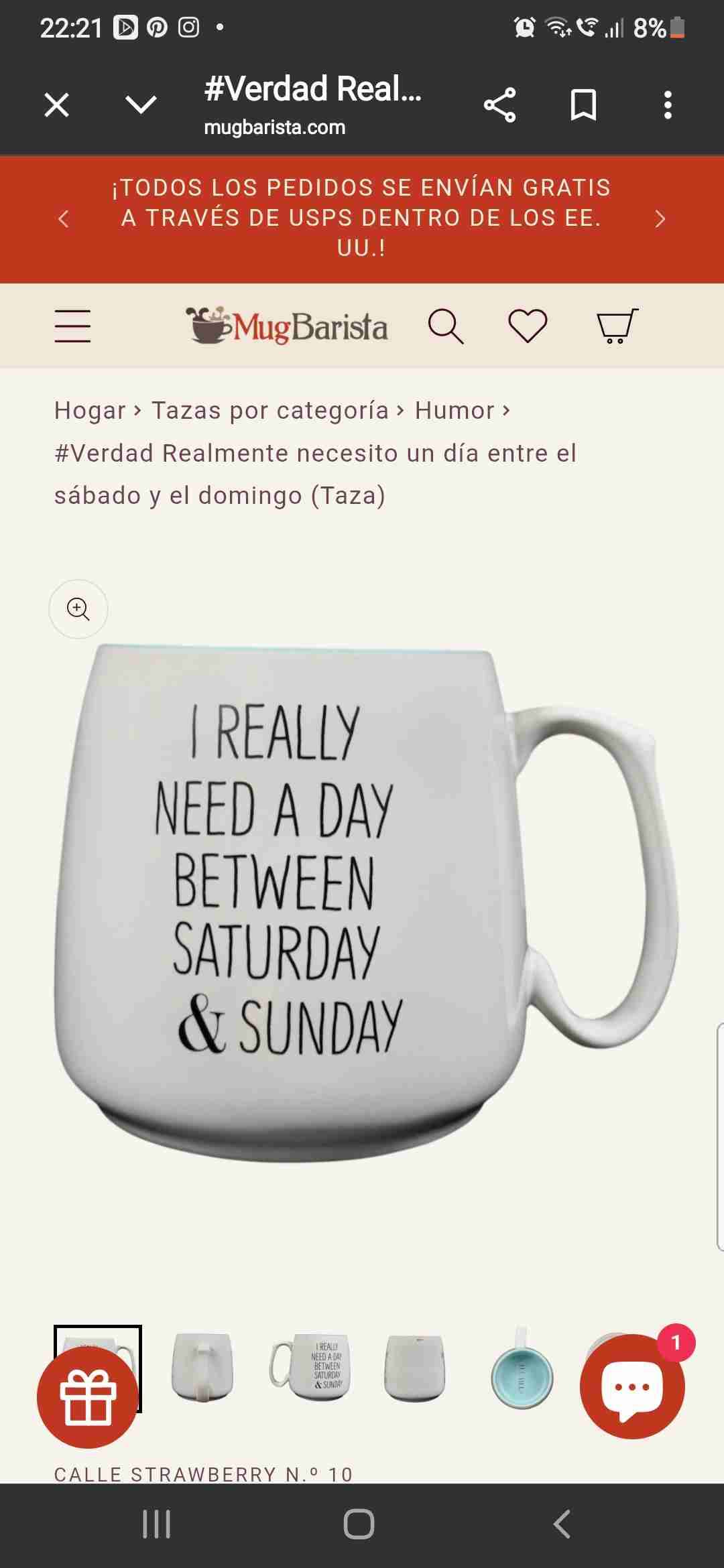 Taza blanca con mensaje divertido - miniatura 4