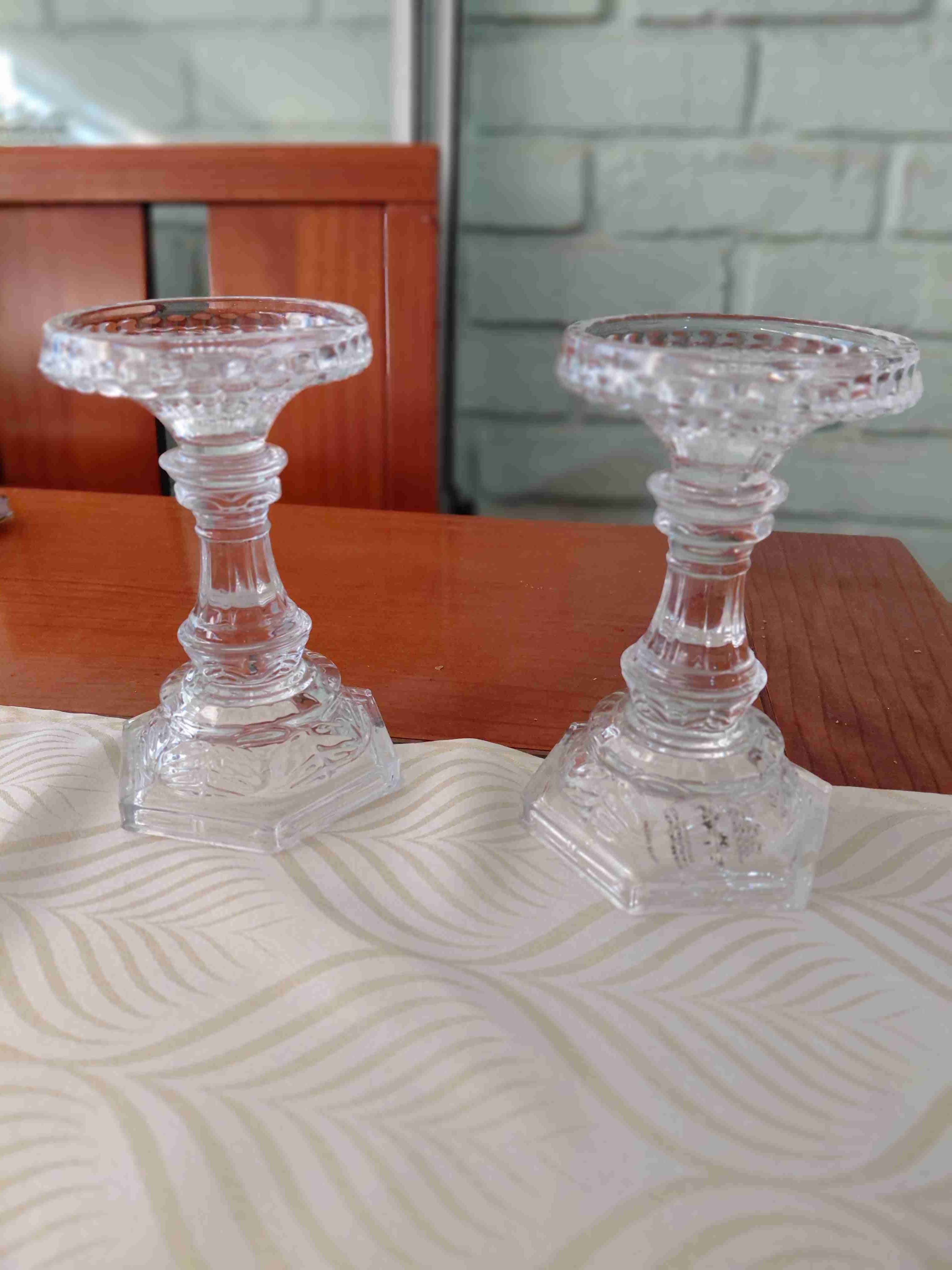 Juego de candelabros de cristal - miniatura 4