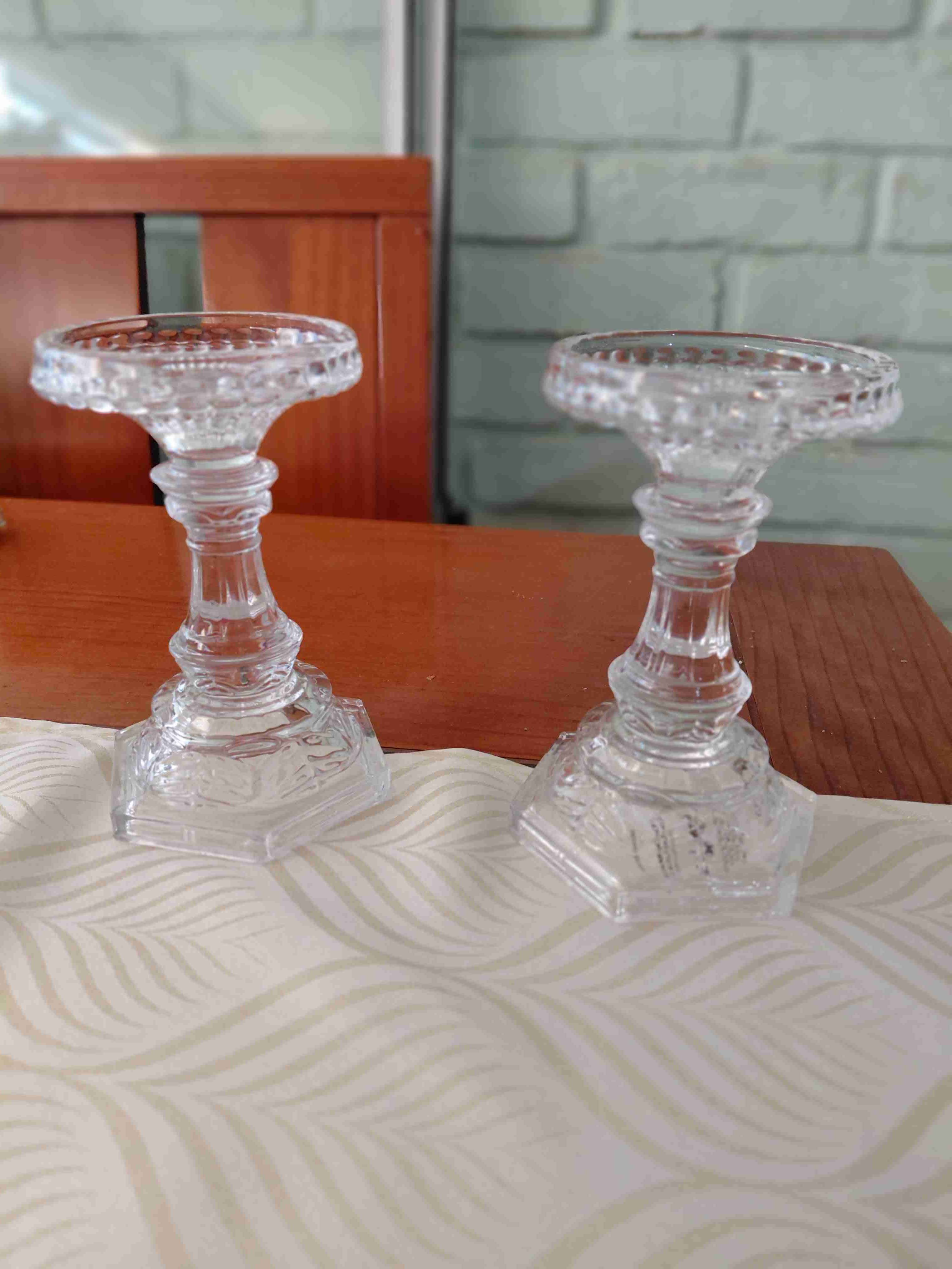 Juego de candelabros de cristal - miniatura 5