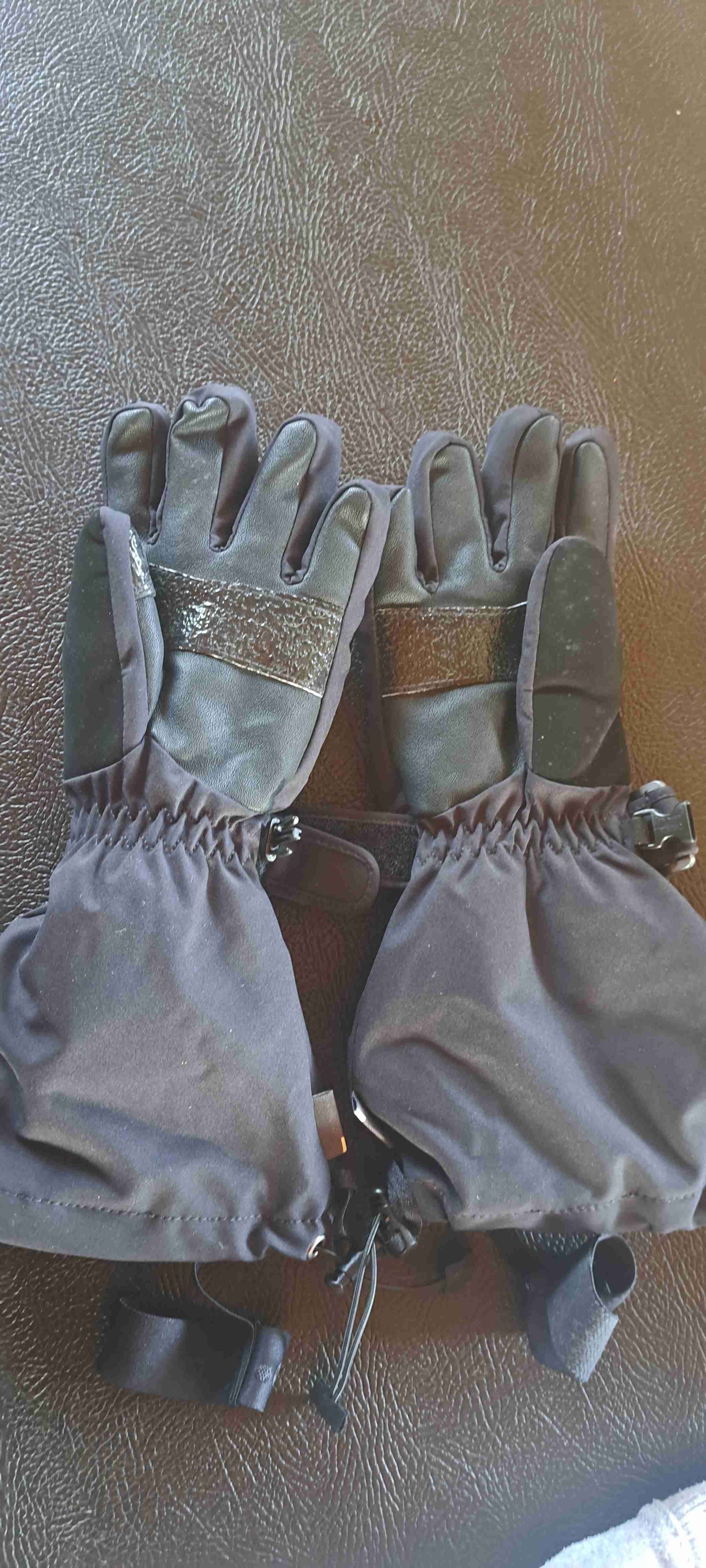 Guantes negros Wedze para nieve - miniatura 3