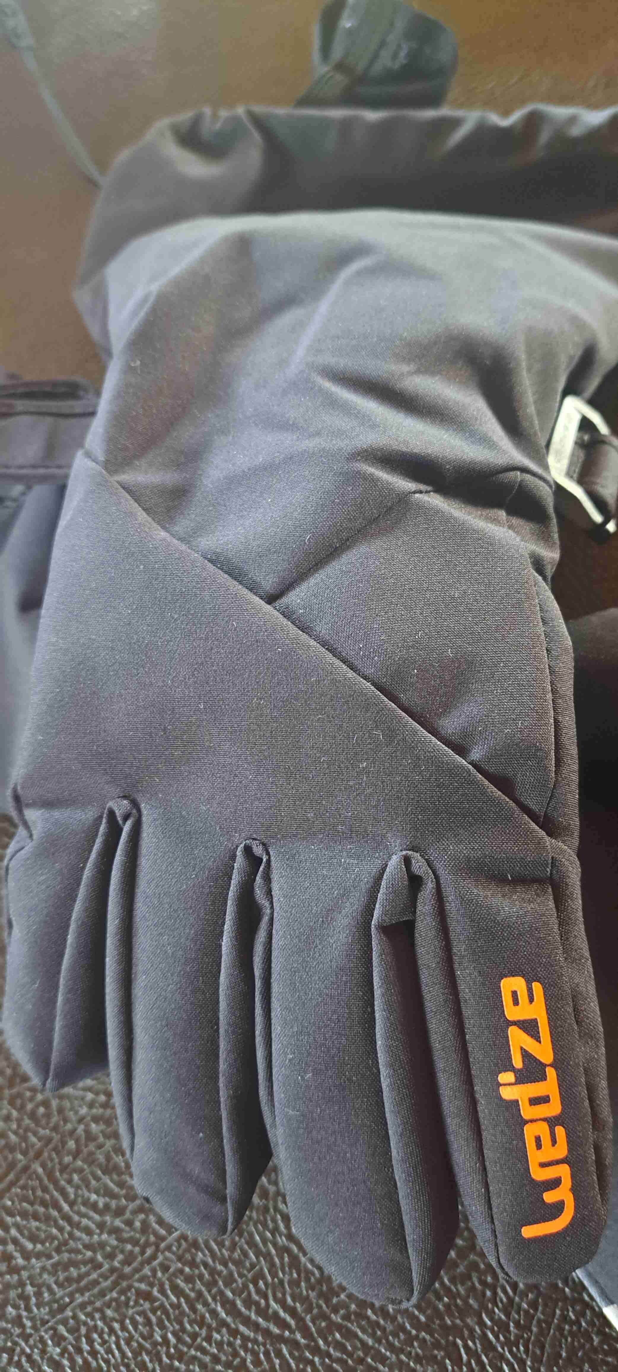 Guantes negros Wedze para nieve - miniatura 4