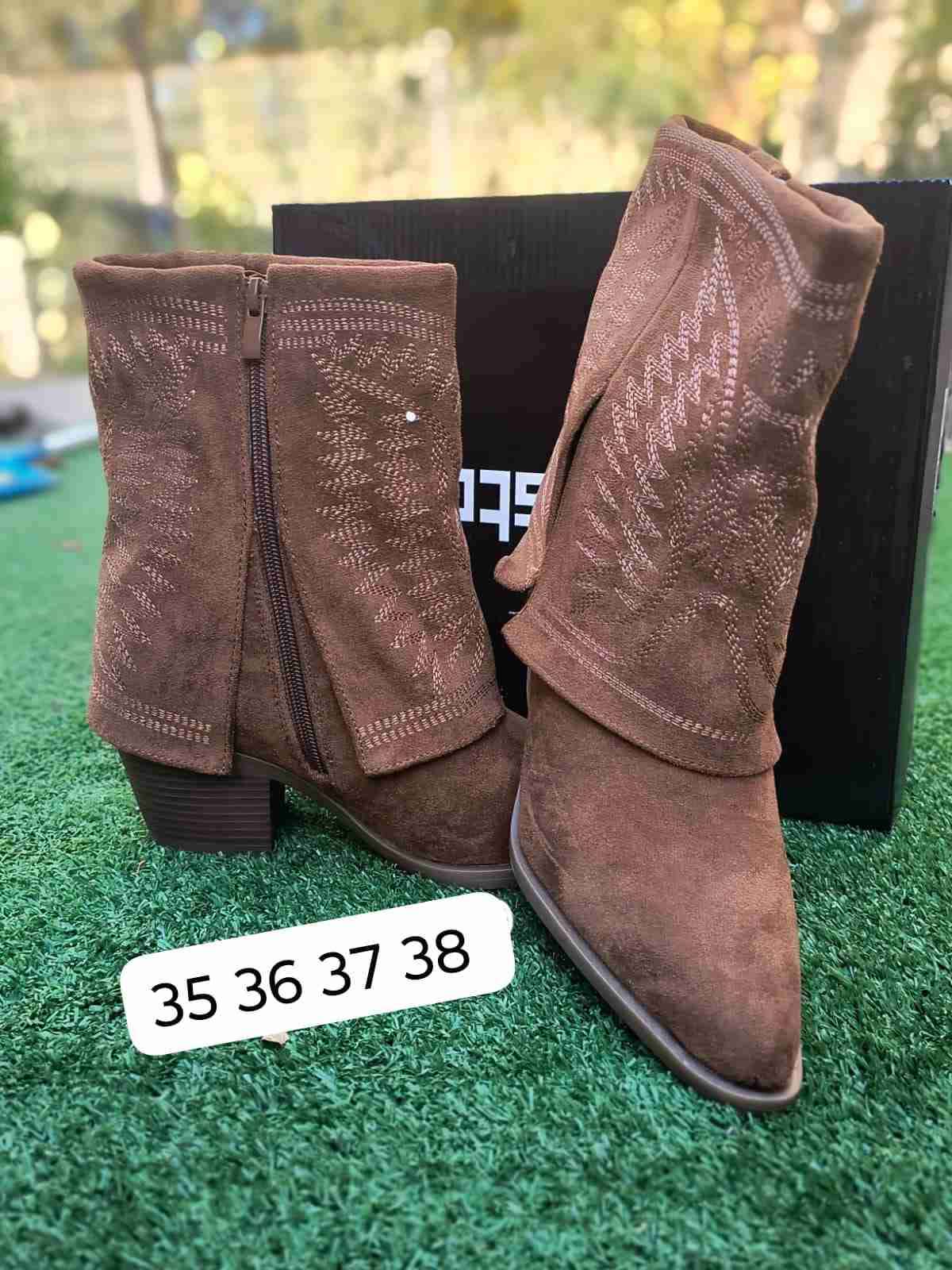 Botas de gamuza marrón - 3