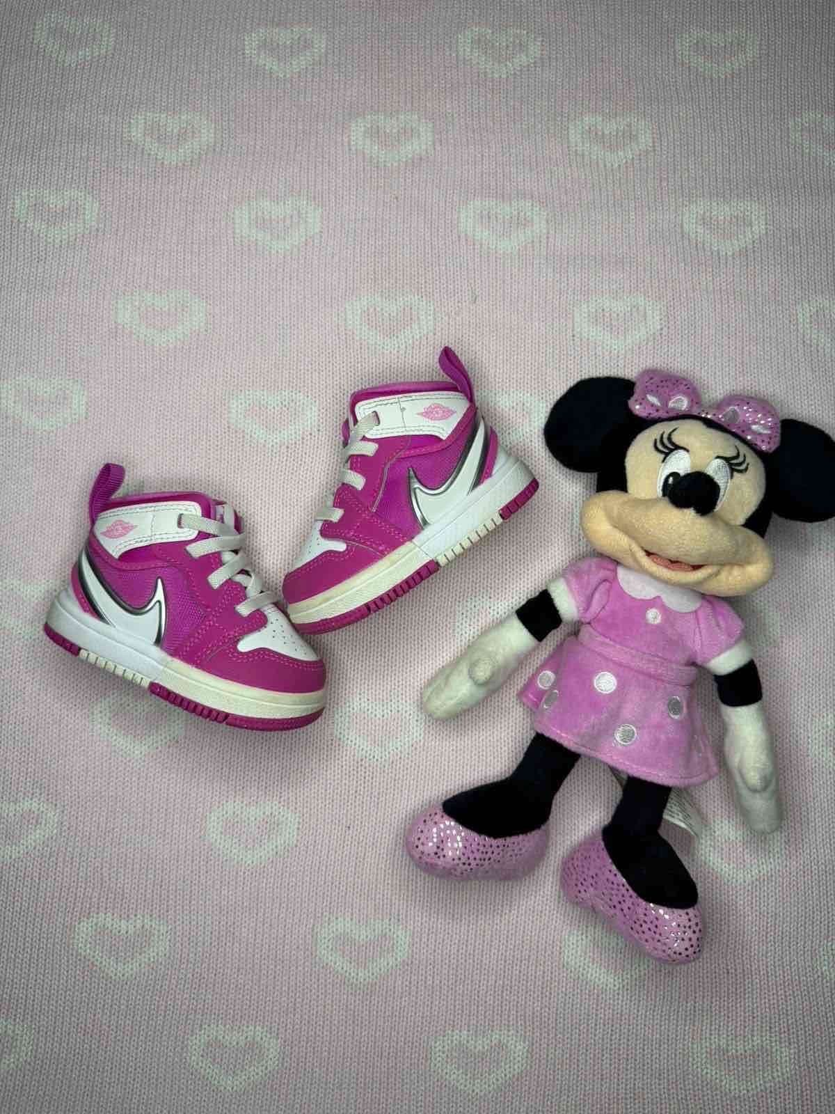 Zapatillas jordan 1 rosa blancas - miniatura 2