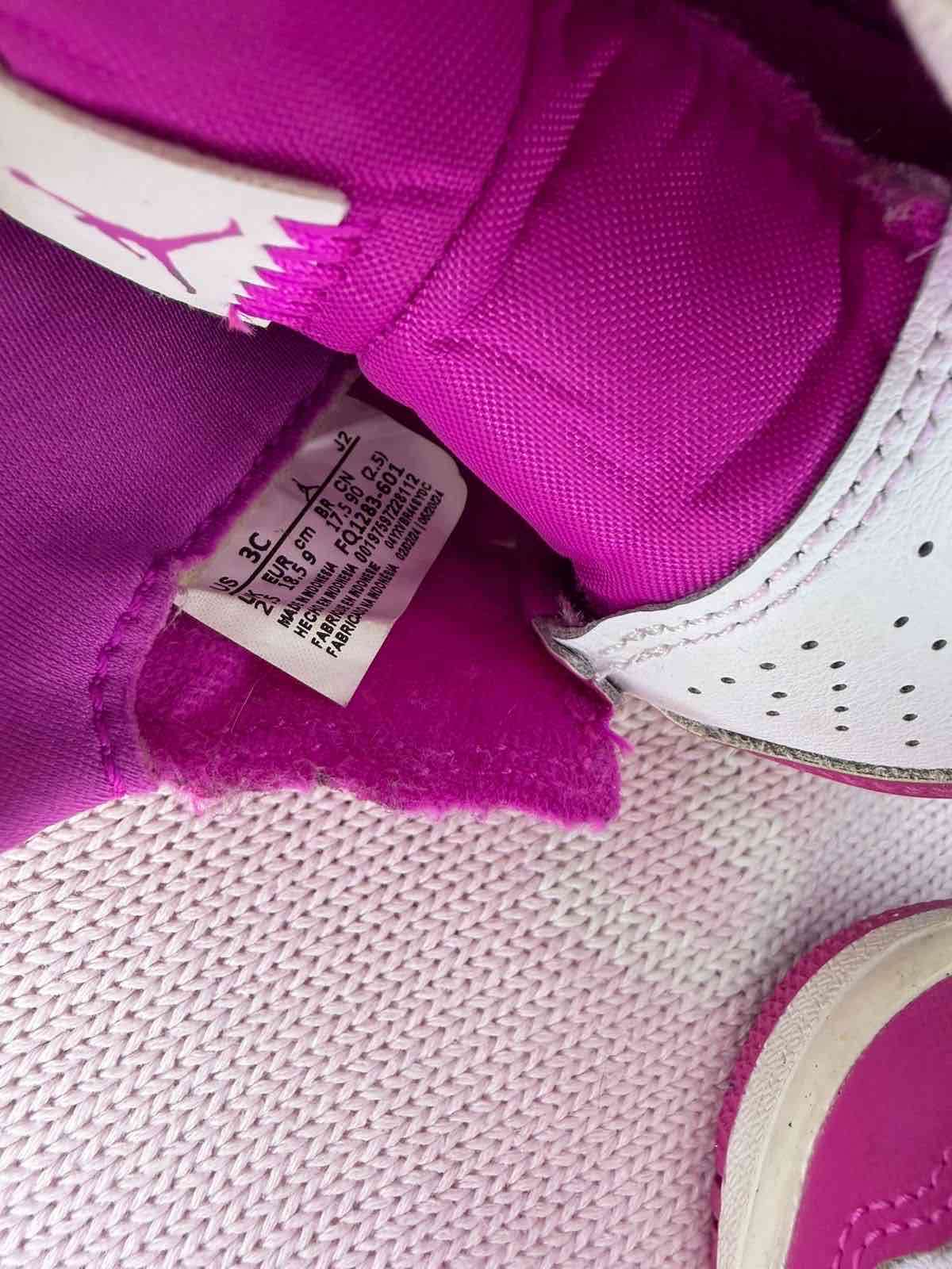 Zapatillas jordan 1 rosa blancas - miniatura 5