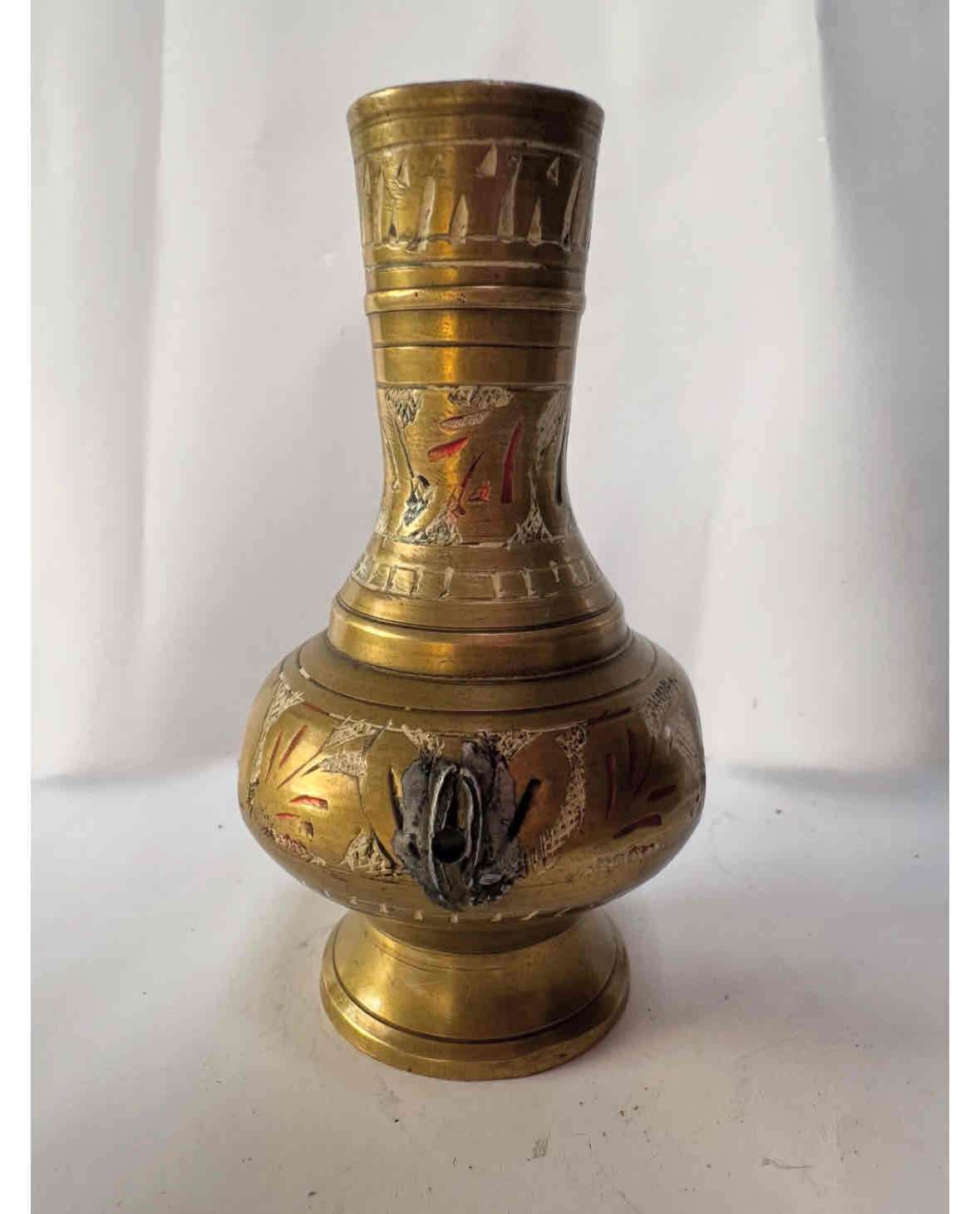 Jarra decorativa tallado a mano - 2